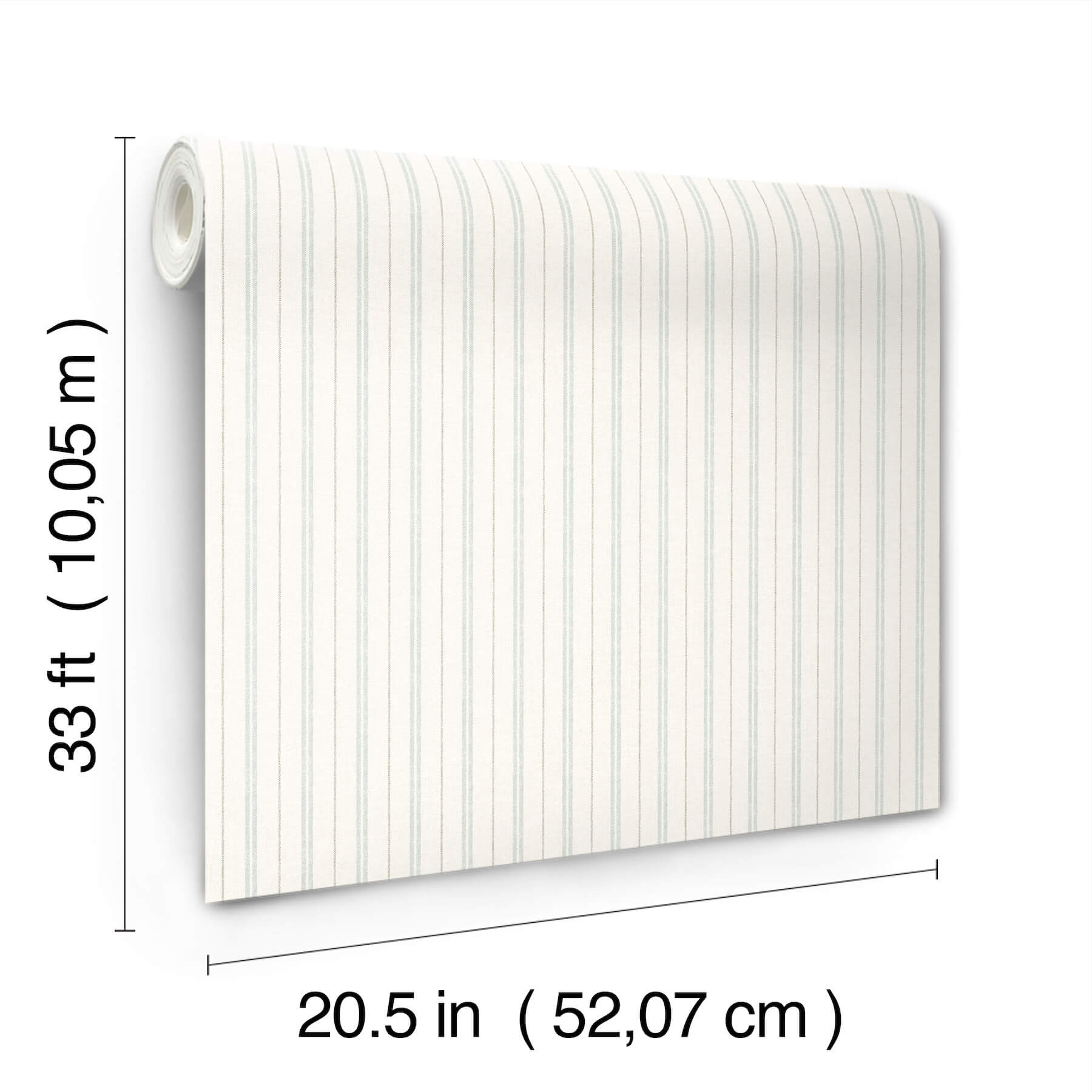 harville-aqua-double-stripe-wallpaper-york-wallcoverings-4192-83425 - York Wallcoverings Wallpaper