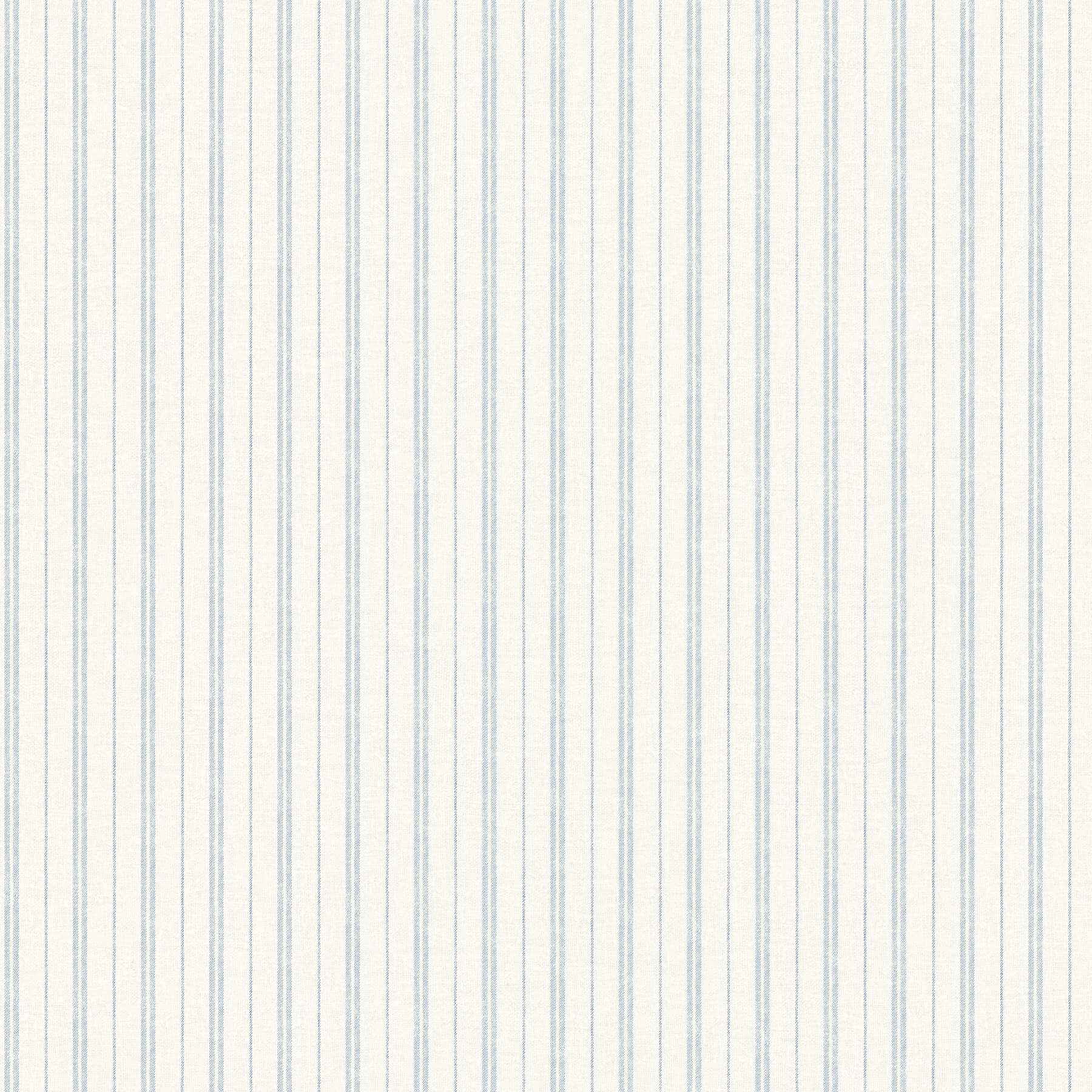 Harville Light Blue Double Stripe Wallpaper - York Wallcoverings - 4192-83426 - York Wallcoverings Wallpaper