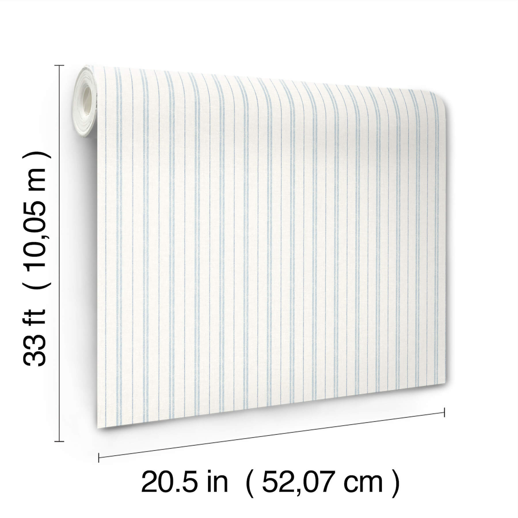 harville-light-blue-double-stripe-wallpaper-york-wallcoverings-4192-83426 - York Wallcoverings Wallpaper