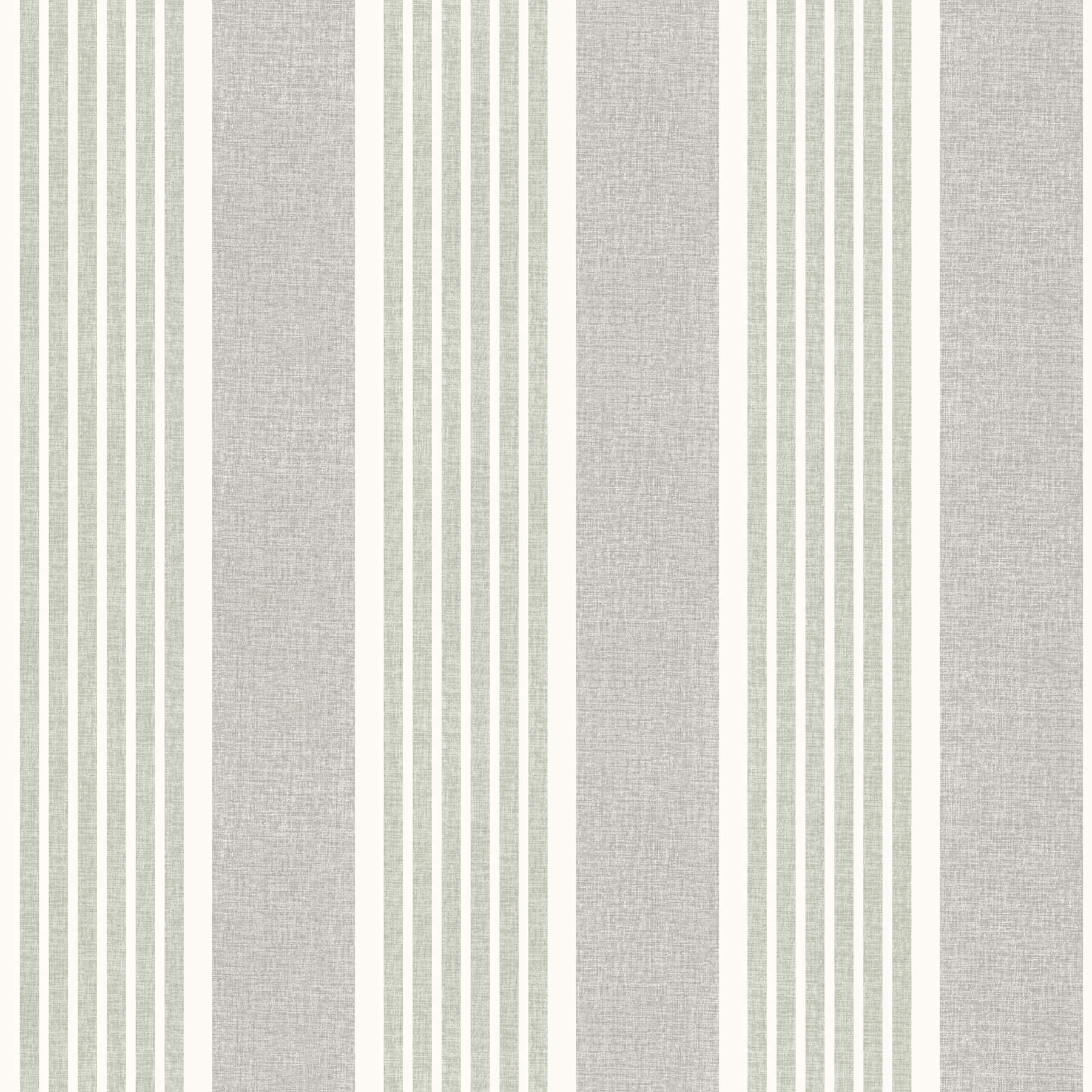 Bingley Green Embellished Stripe Wallpaper - York Wallcoverings - 4192-83432