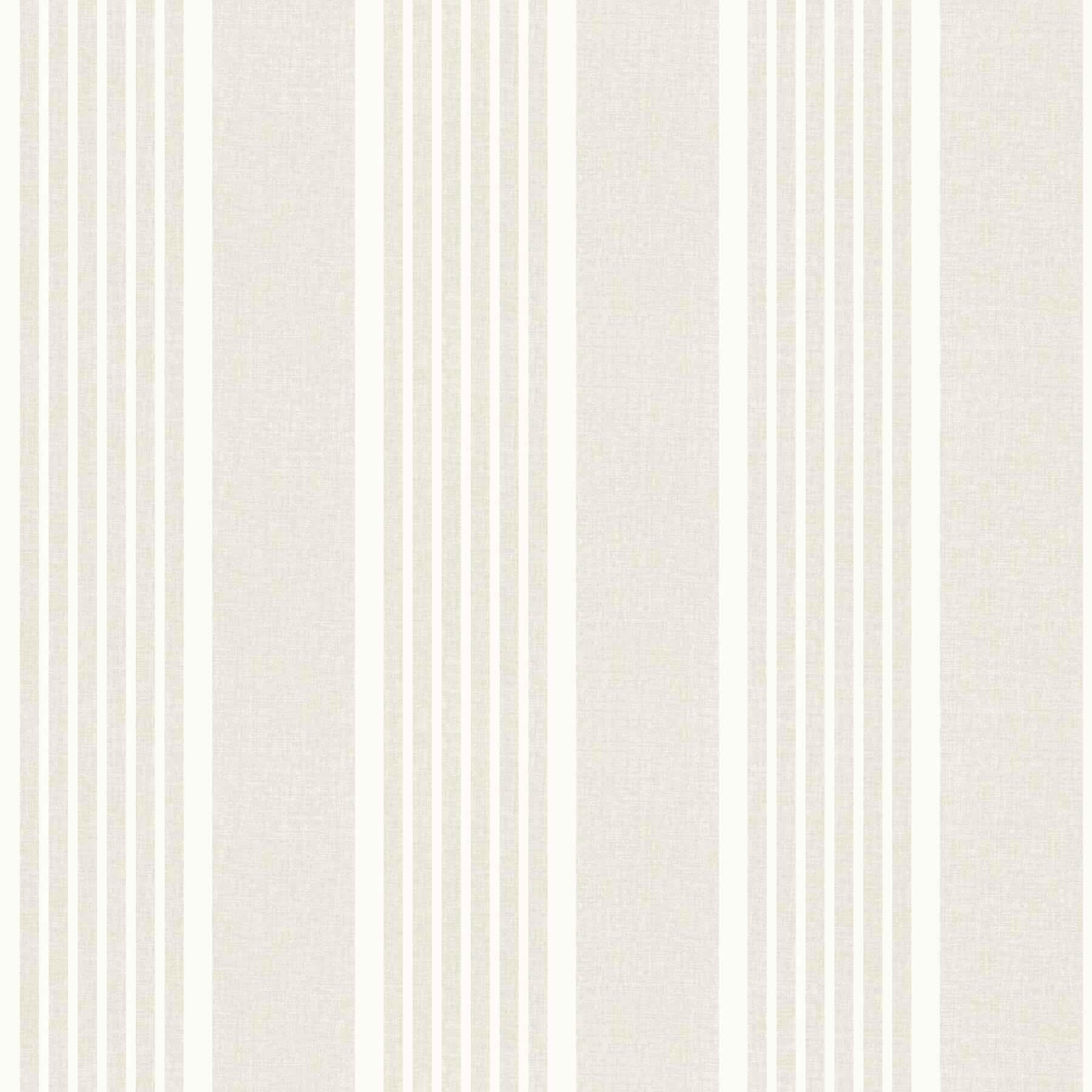 Bingley Beige Embellished Stripe Wallpaper - York Wallcoverings - 4192-83433 - York Wallcoverings Wallpaper