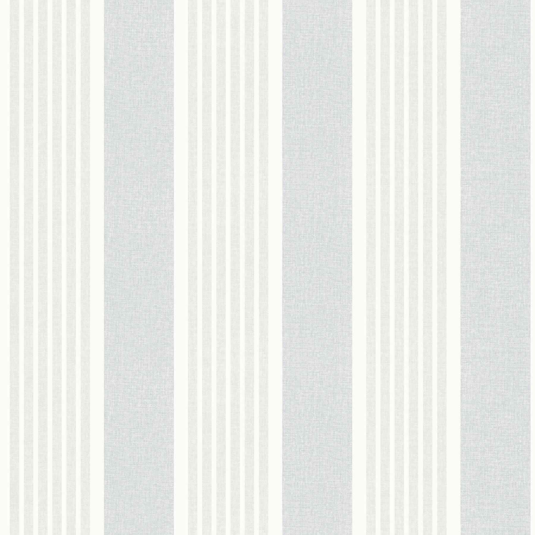 Bingley Light Blue Embellished Stripe Wallpaper - York Wallcoverings - 4192-83436 - York Wallcoverings Wallpaper