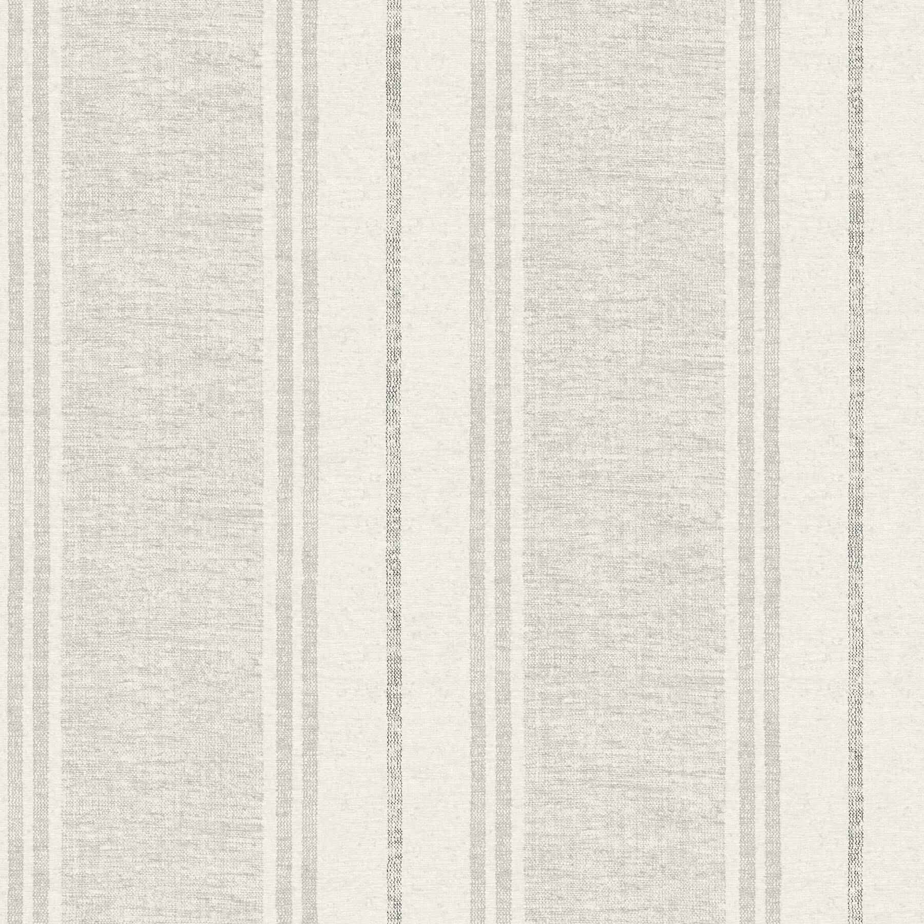 Maddox Grey Flannel Stripe Wallpaper - York Wallcoverings - 4192-83441