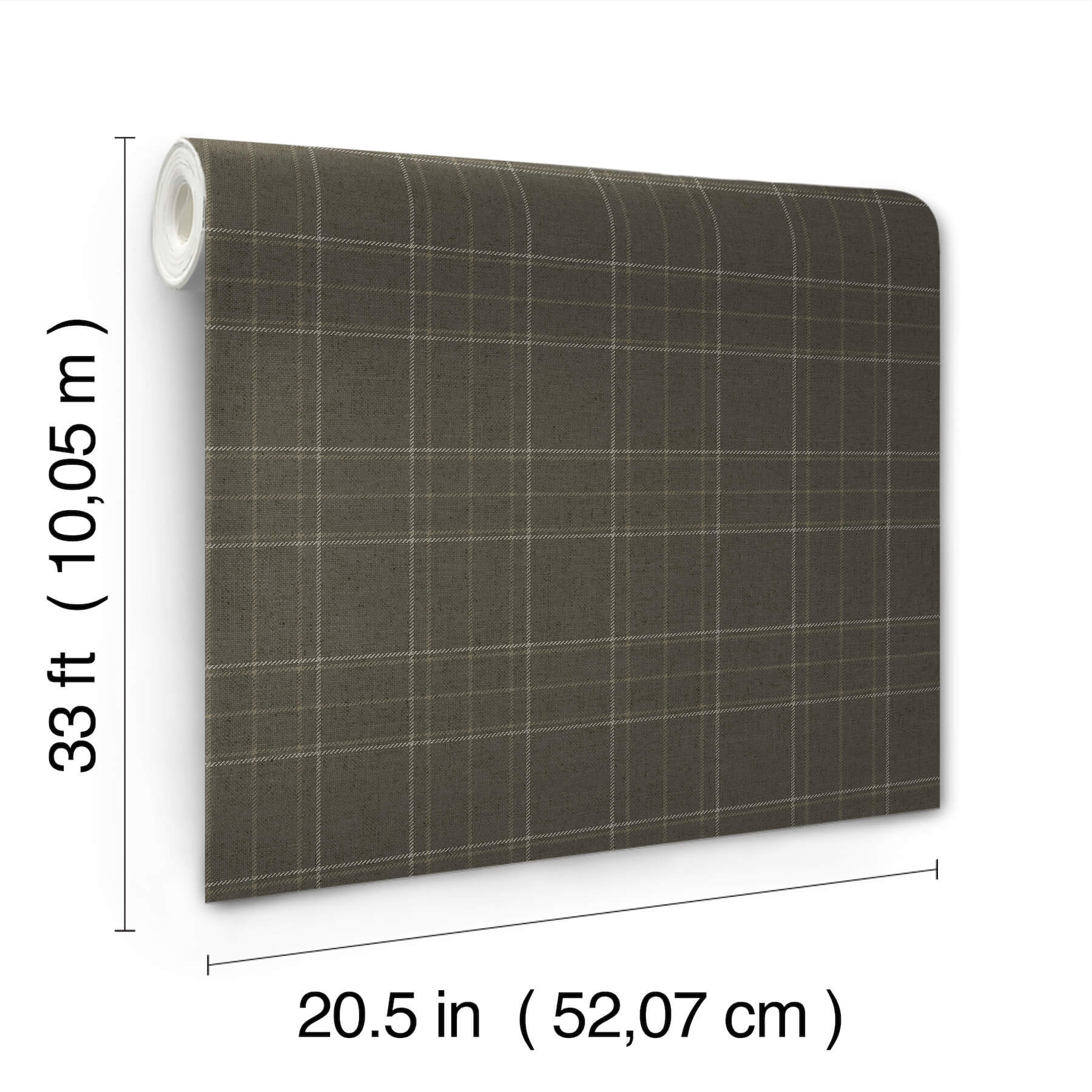 fox-hollow-charcoal-dashed-plaid-wallpaper-york-wallcoverings-4192-83457 - York Wallcoverings Wallpaper