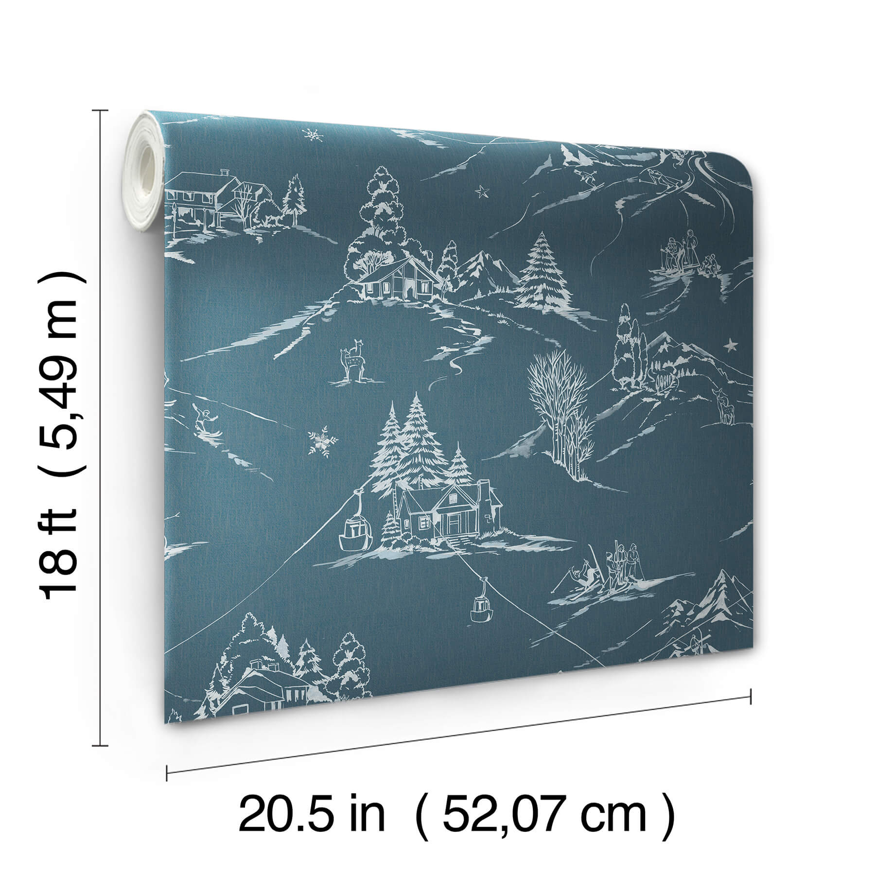 mountain-side-denim-peel-and-stick-wallpaper-york-wallcoverings-nus6627 - York Wallcoverings Wallpaper