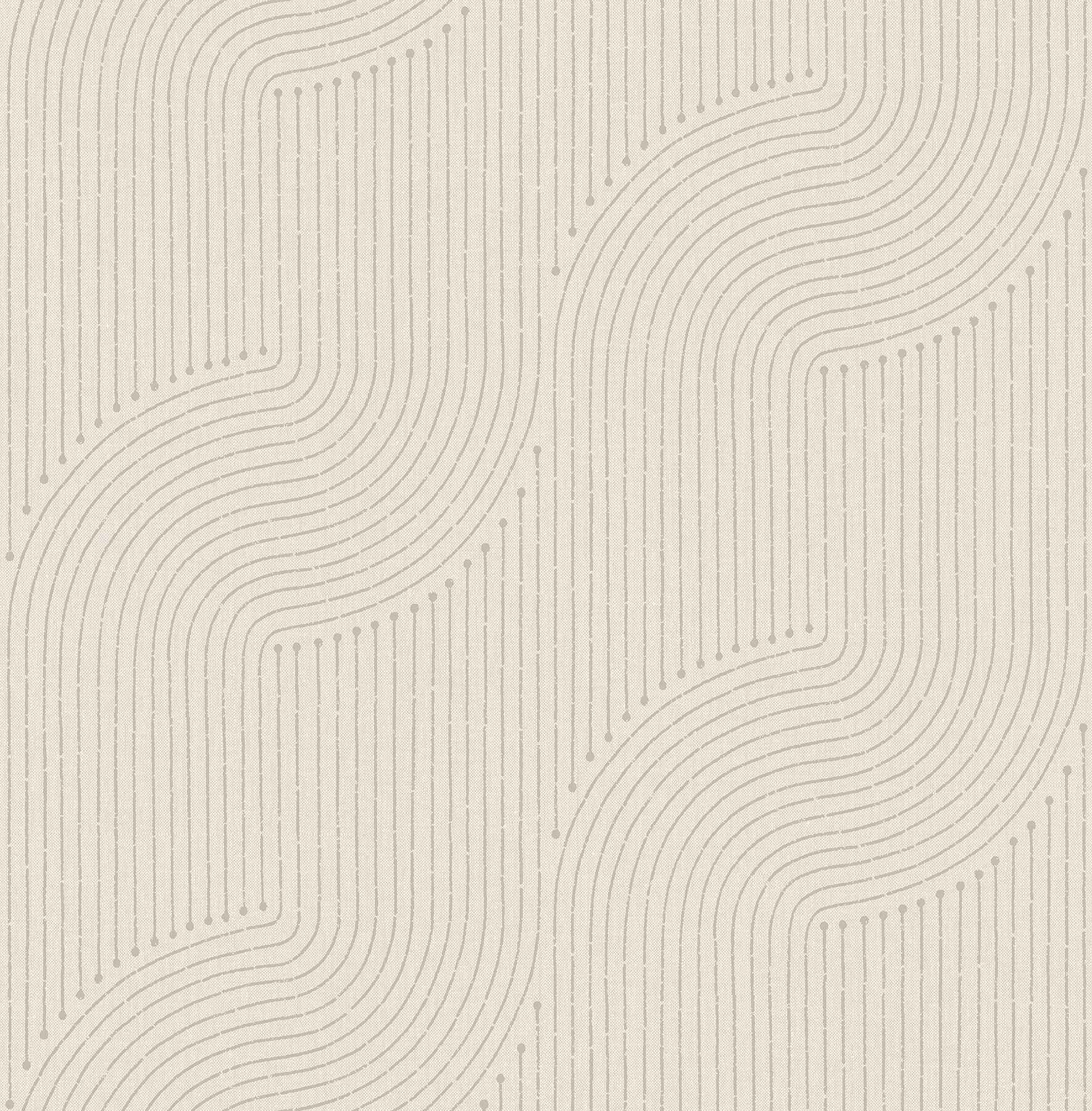 Braddock Dove Rhythmic Flow Wallpaper - York Wallcoverings - 4198-27805