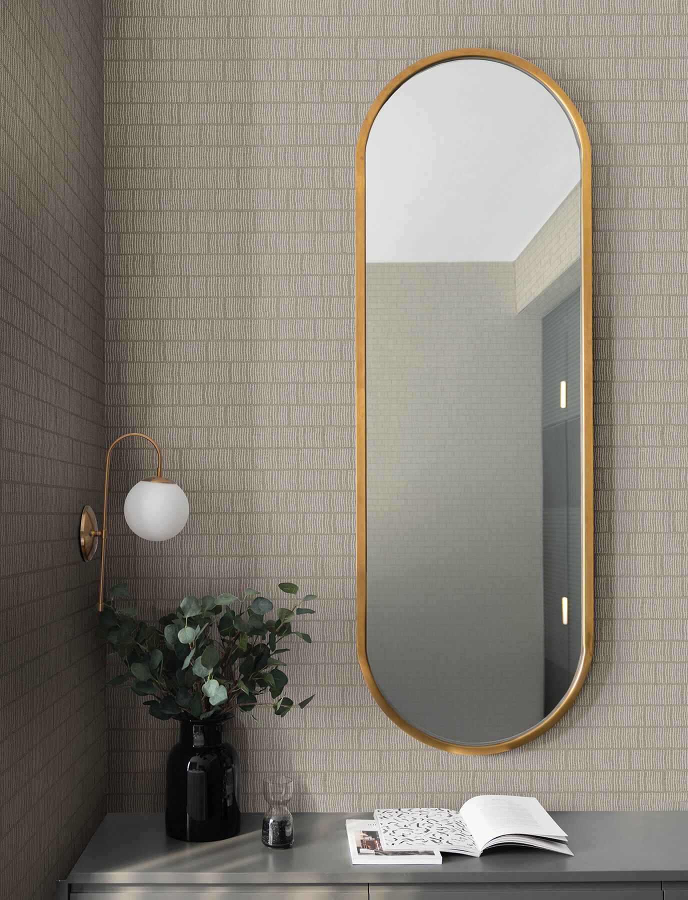 Collis Neutral Squiggle Stripe Wallpaper - York Wallcoverings - 4198-27815 - York Wallcoverings Wallpaper