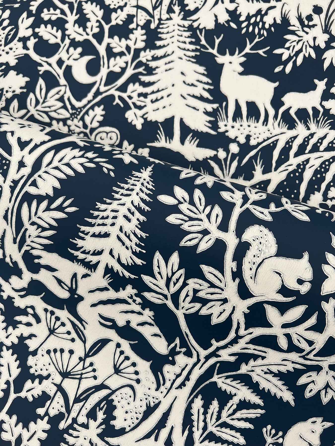 Alrick Navy Forest Venture Wallpaper - York Wallcoverings - 3125-72324 - York Wallcoverings Wallpaper