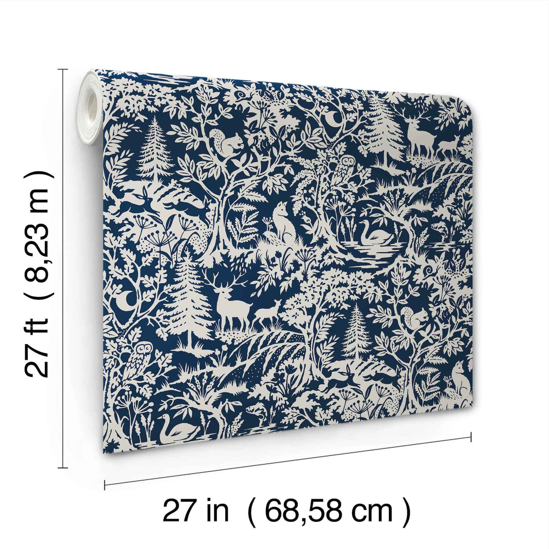 Alrick Navy Forest Venture Wallpaper - York Wallcoverings - 3125-72324 - York Wallcoverings Wallpaper