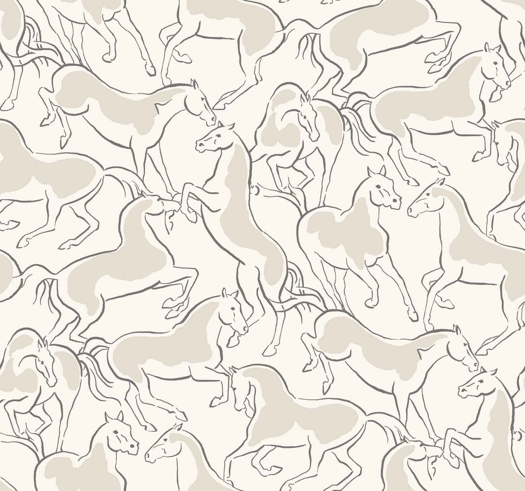 Dressage White Stallions Wallpaper - York Wallcoverings - 4211-83505 - York Wallcoverings Wallpaper