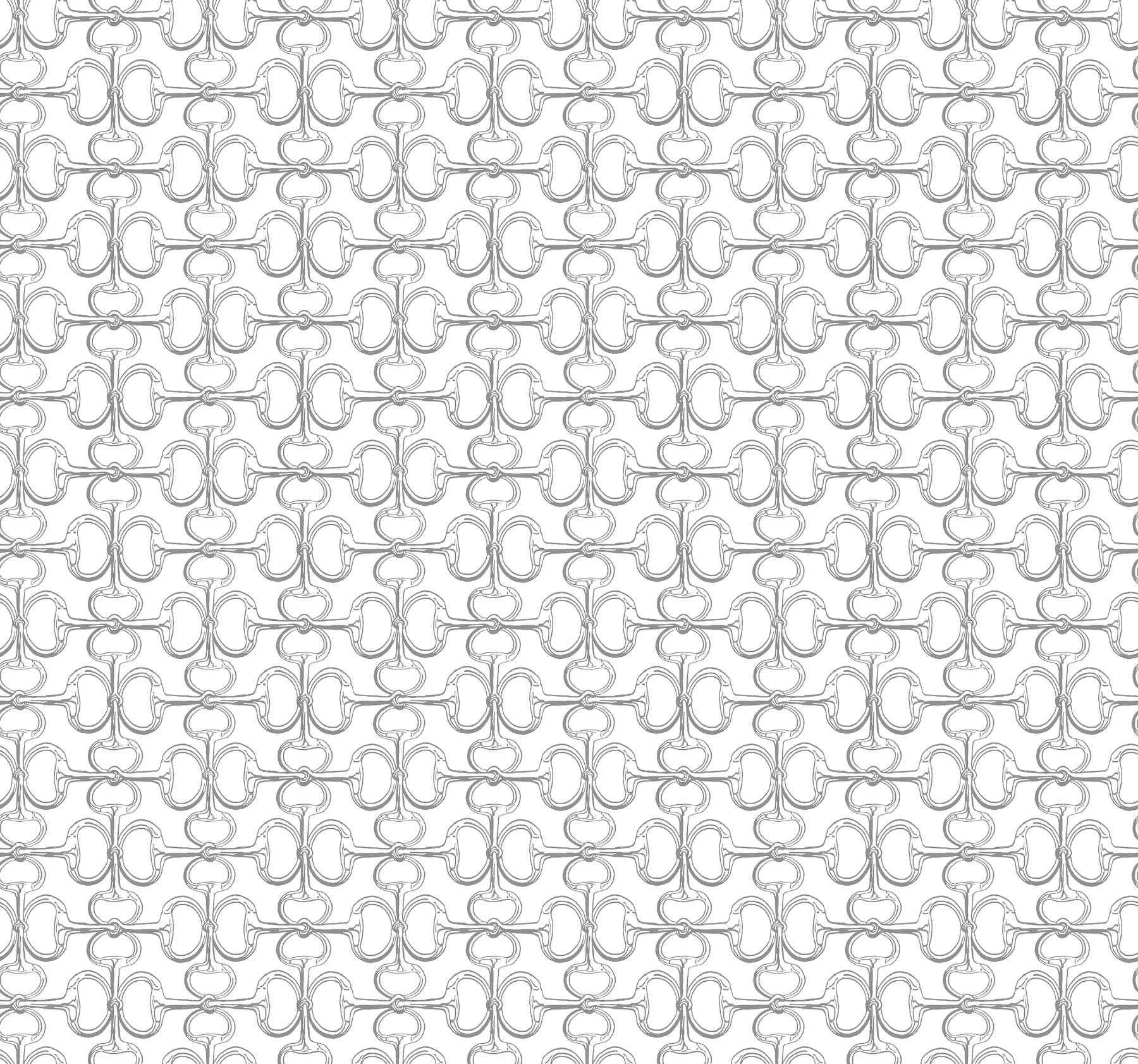 Polo White Horse Bits Wallpaper - York Wallcoverings - 4211-83507