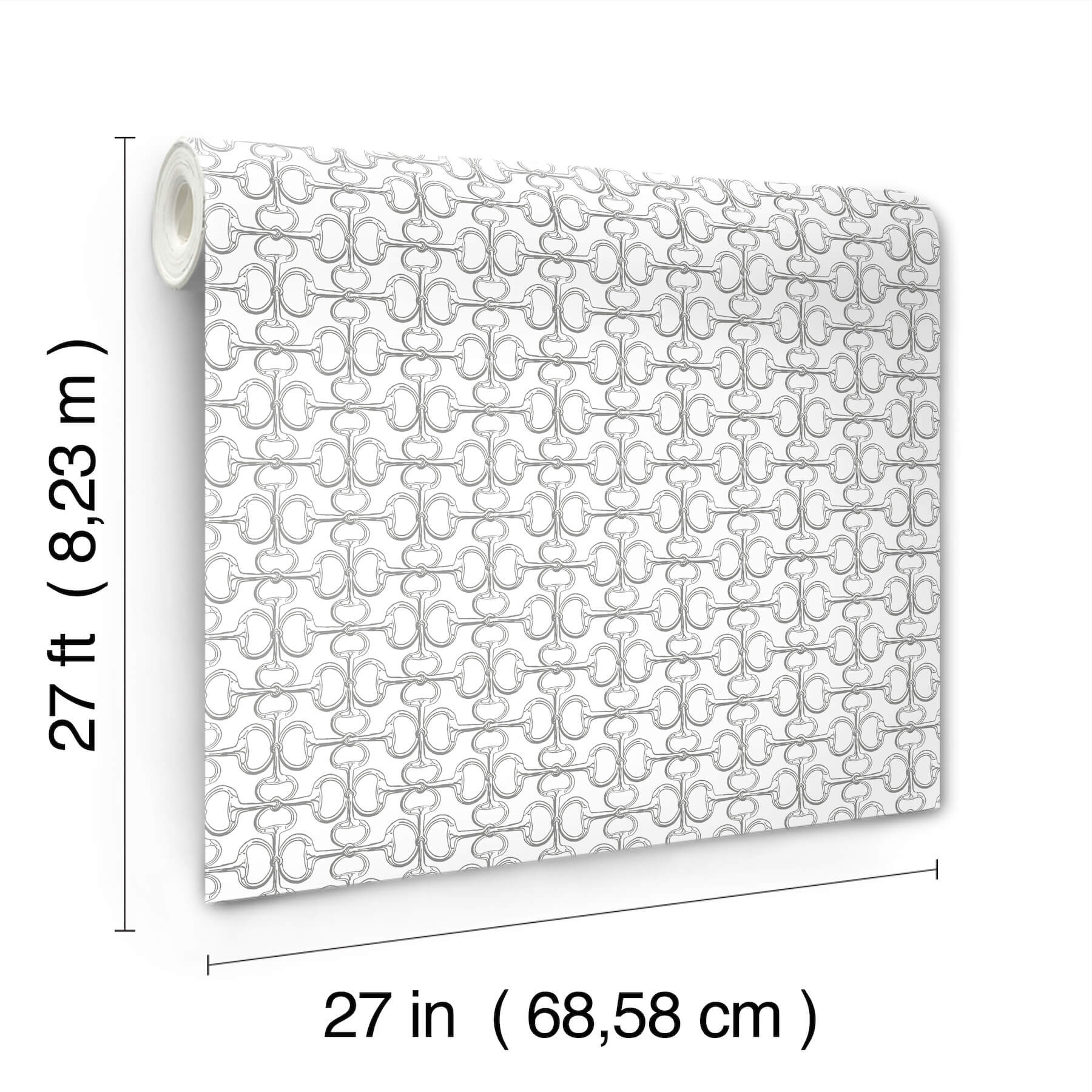 polo-white-horse-bits-wallpaper-york-wallcoverings-4211-83507 - York Wallcoverings Wallpaper