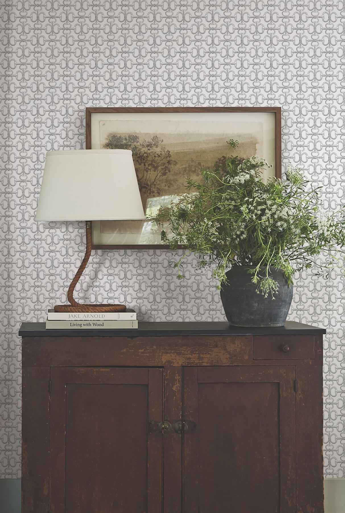 Polo White Horse Bits Wallpaper - York Wallcoverings - 4211-83507 - York Wallcoverings Wallpaper