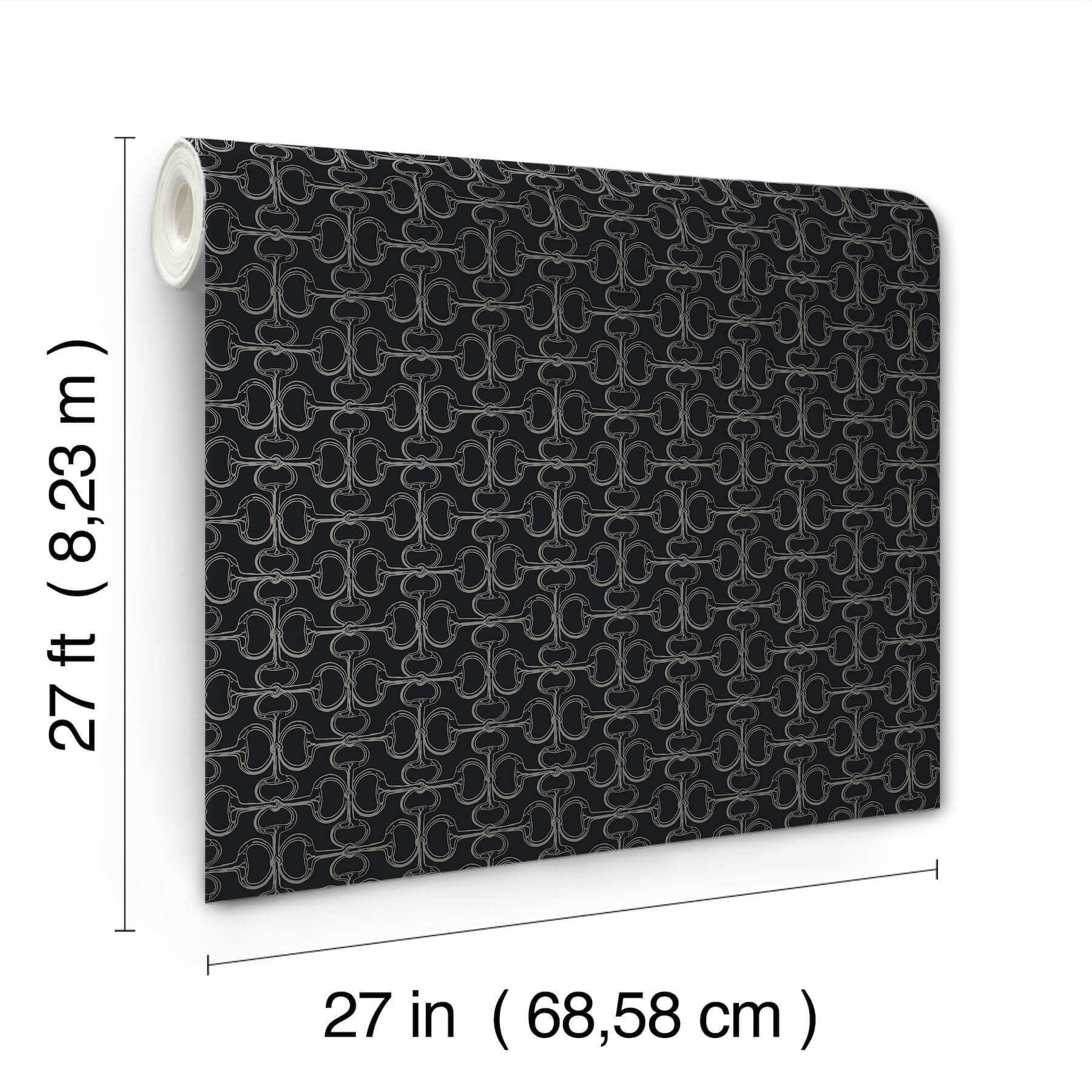 polo-black-horse-bits-wallpaper-york-wallcoverings-4211-83510 - York Wallcoverings Wallpaper