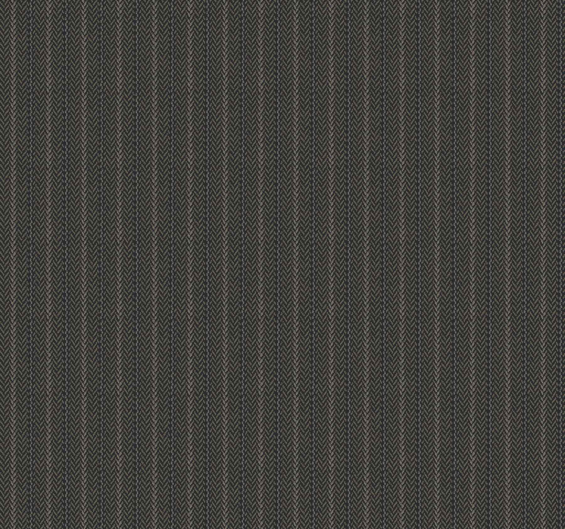 Elkan Stripe Black Herringbone Wallpaper - York Wallcoverings - 4211-83537 - York Wallcoverings Wallpaper
