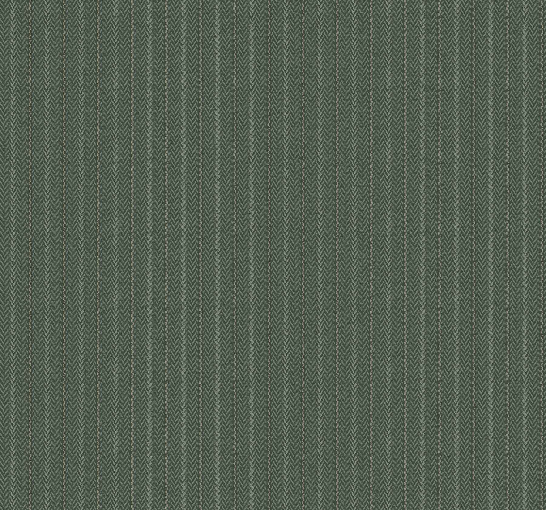 Elkan Stripe Green Herringbone Wallpaper - York Wallcoverings - 4211-83539 - York Wallcoverings Wallpaper