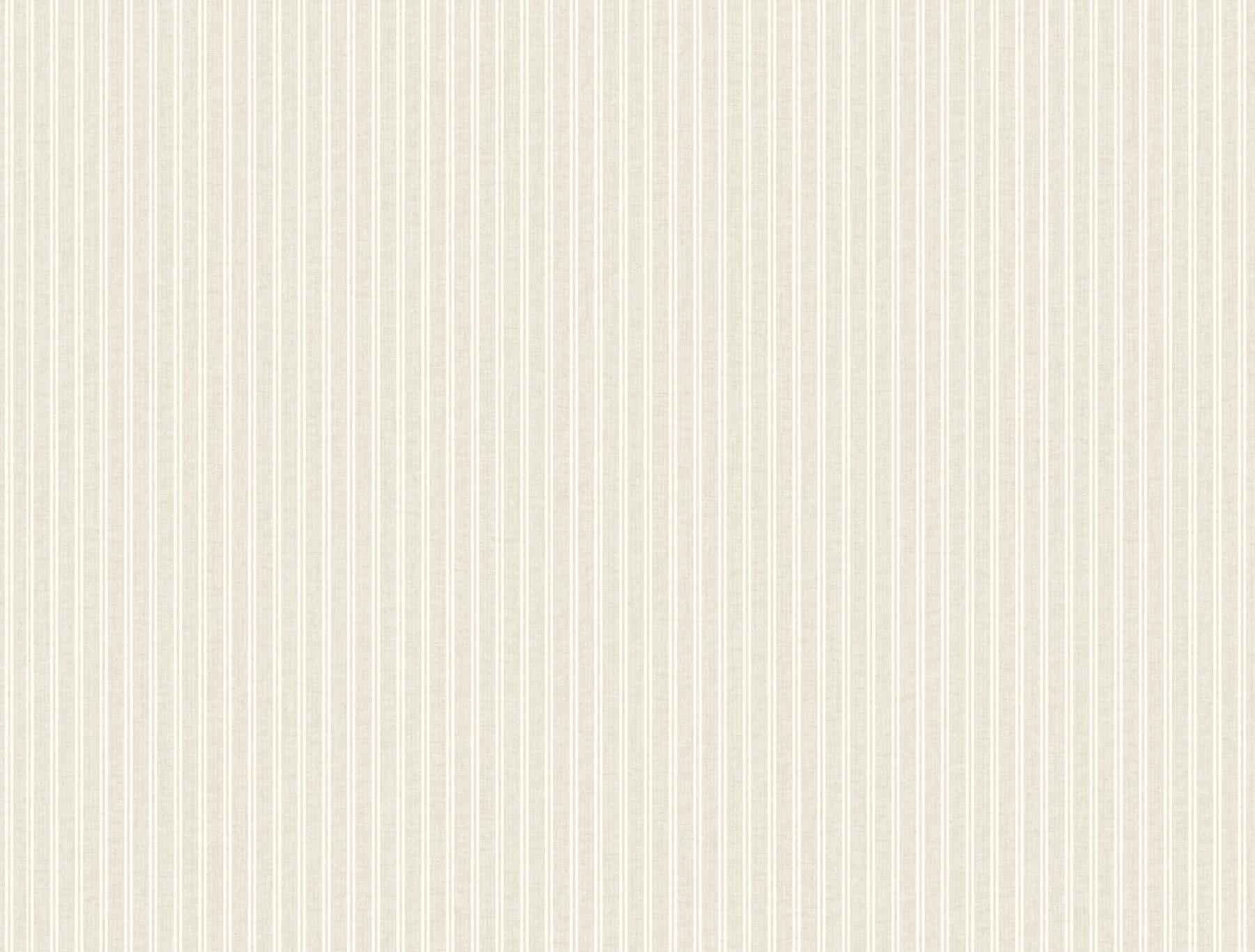 Ticking Stripe Beige Faux Linen Wallpaper - York Wallcoverings - 4211-83540 - York Wallcoverings Wallpaper