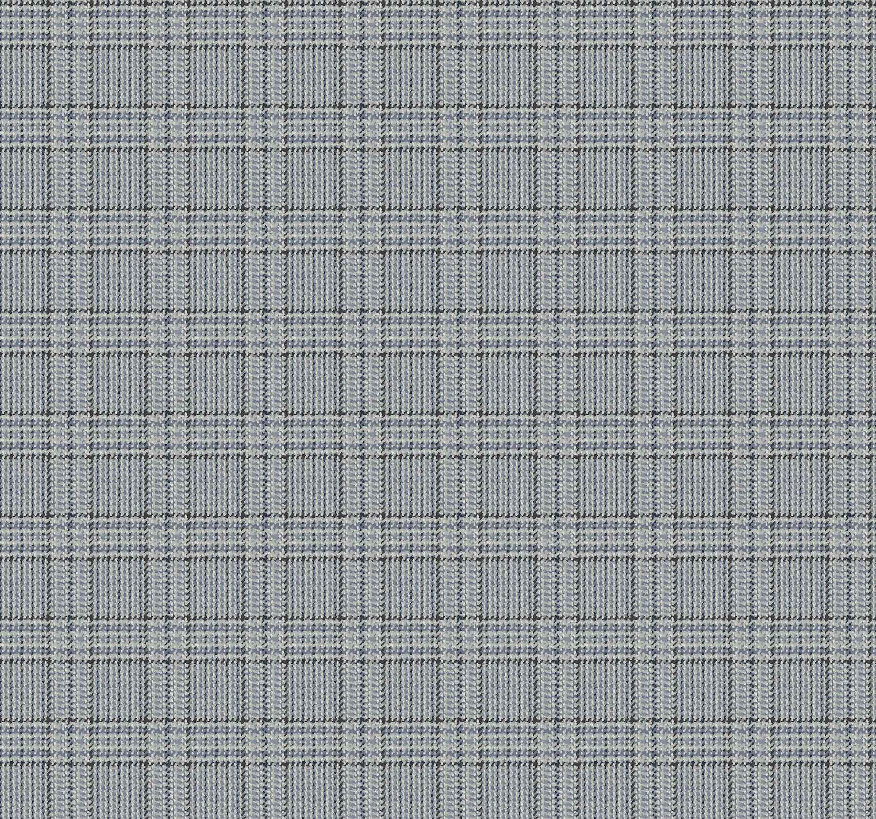 Harrington Plaid Blue Glen Check Wallpaper - York Wallcoverings - 4211-83555 - York Wallcoverings Wallpaper