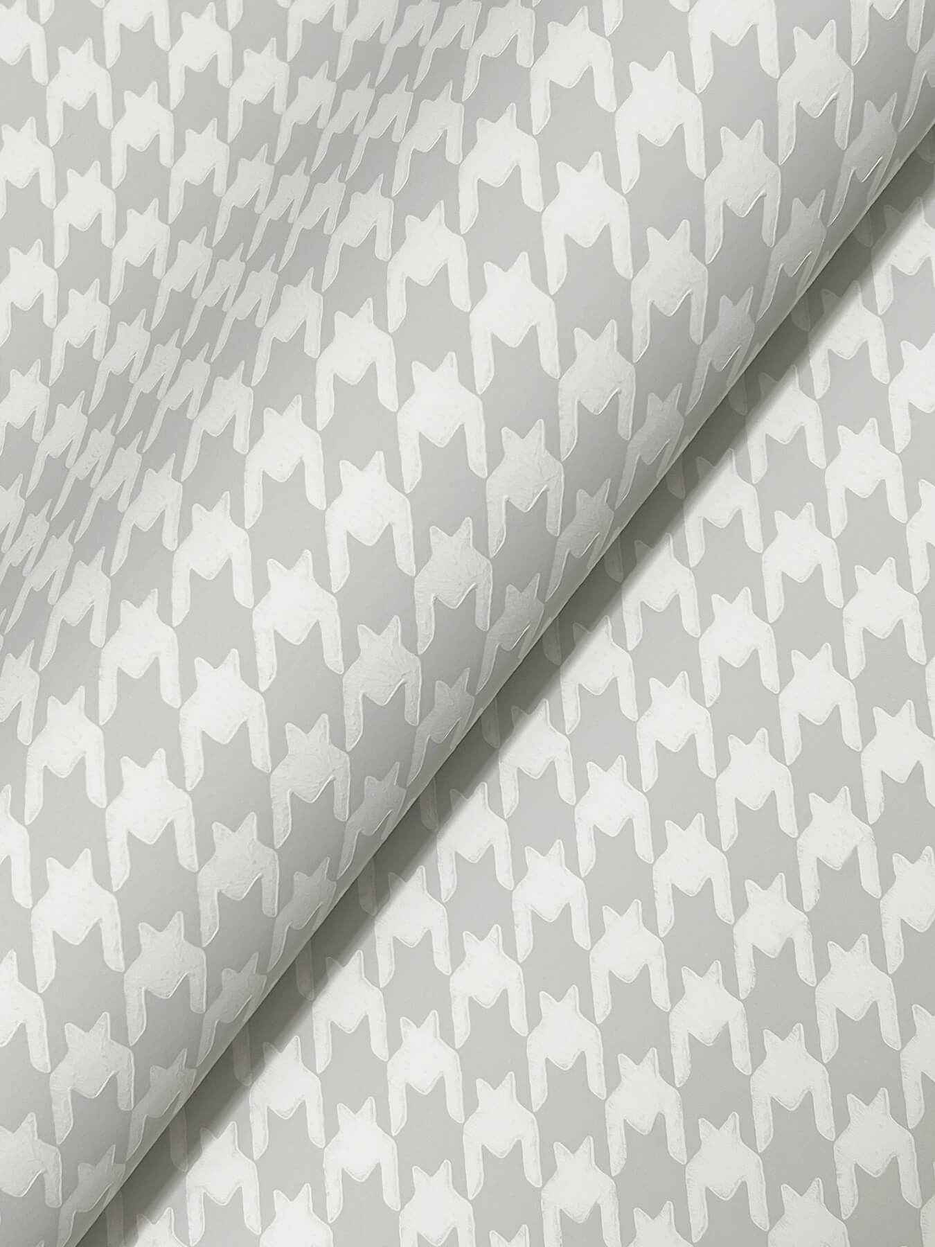 Watson Dark Grey Houndstooth Wallpaper - York Wallcoverings - 4211-83558 - York Wallcoverings Wallpaper