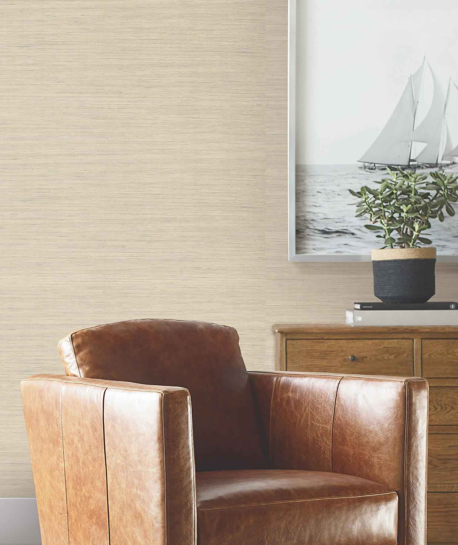 Warwick Beige Loomed Wallpaper - York Wallcoverings - 4211-83572 - York Wallcoverings Wallpaper
