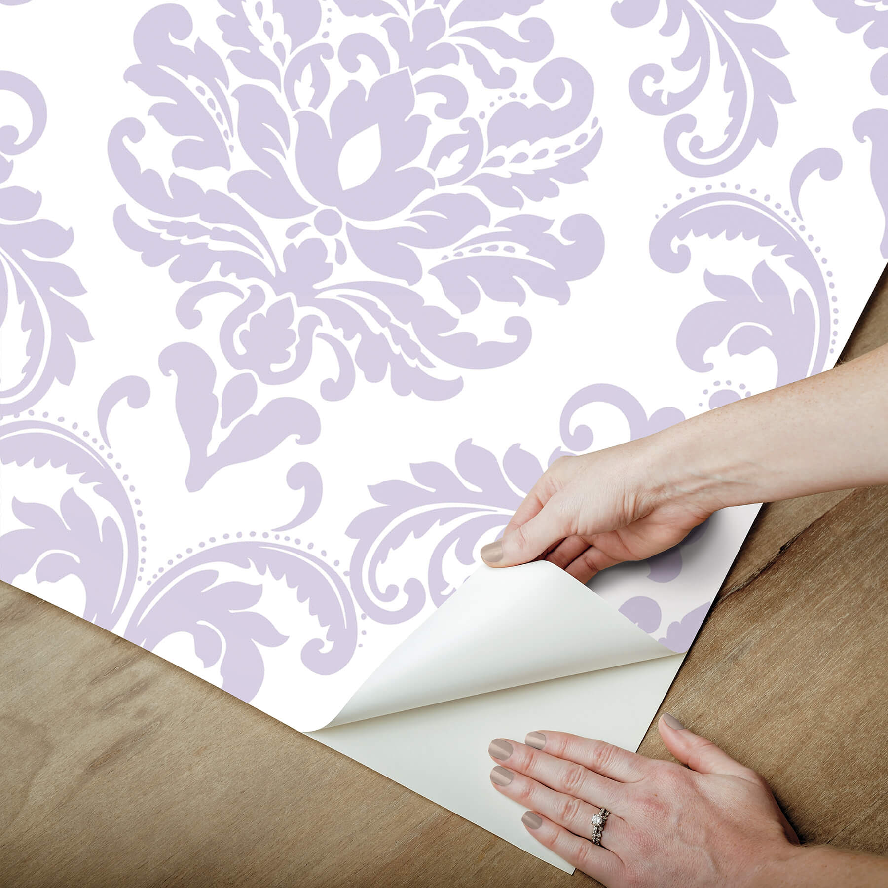 Purple Ariel Peel & Stick Wallpaper - York Wallcoverings - NU1396 - York Wallcoverings Wallpaper