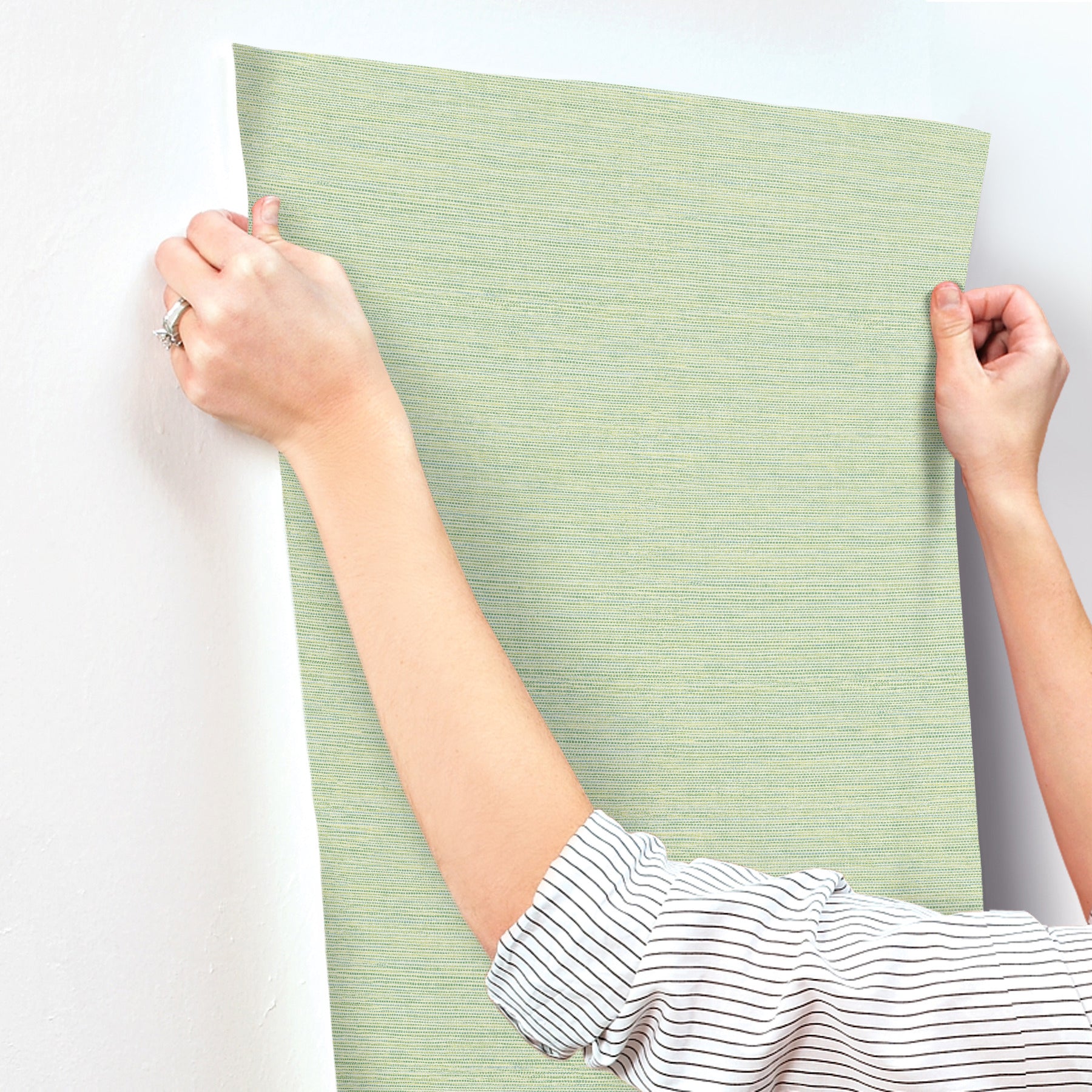 agave-green-faux-grasscloth-wallpaper-york-wallcoverings-4197-24284 - York Wallcoverings Wallpaper