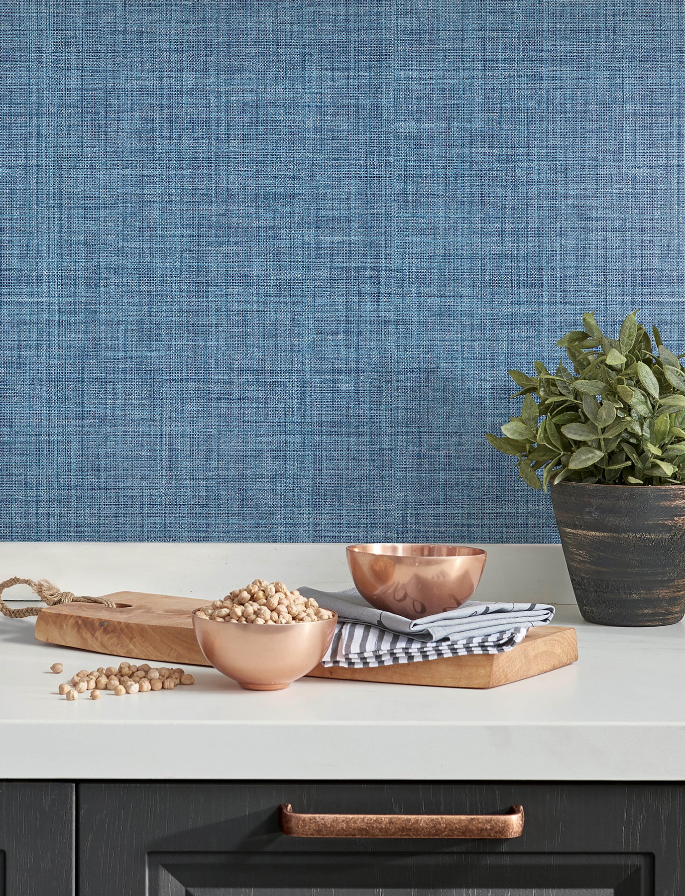 Lanister Blue Texture Wallpaper - York Wallcoverings - 4197-26232 - York Wallcoverings Wallpaper