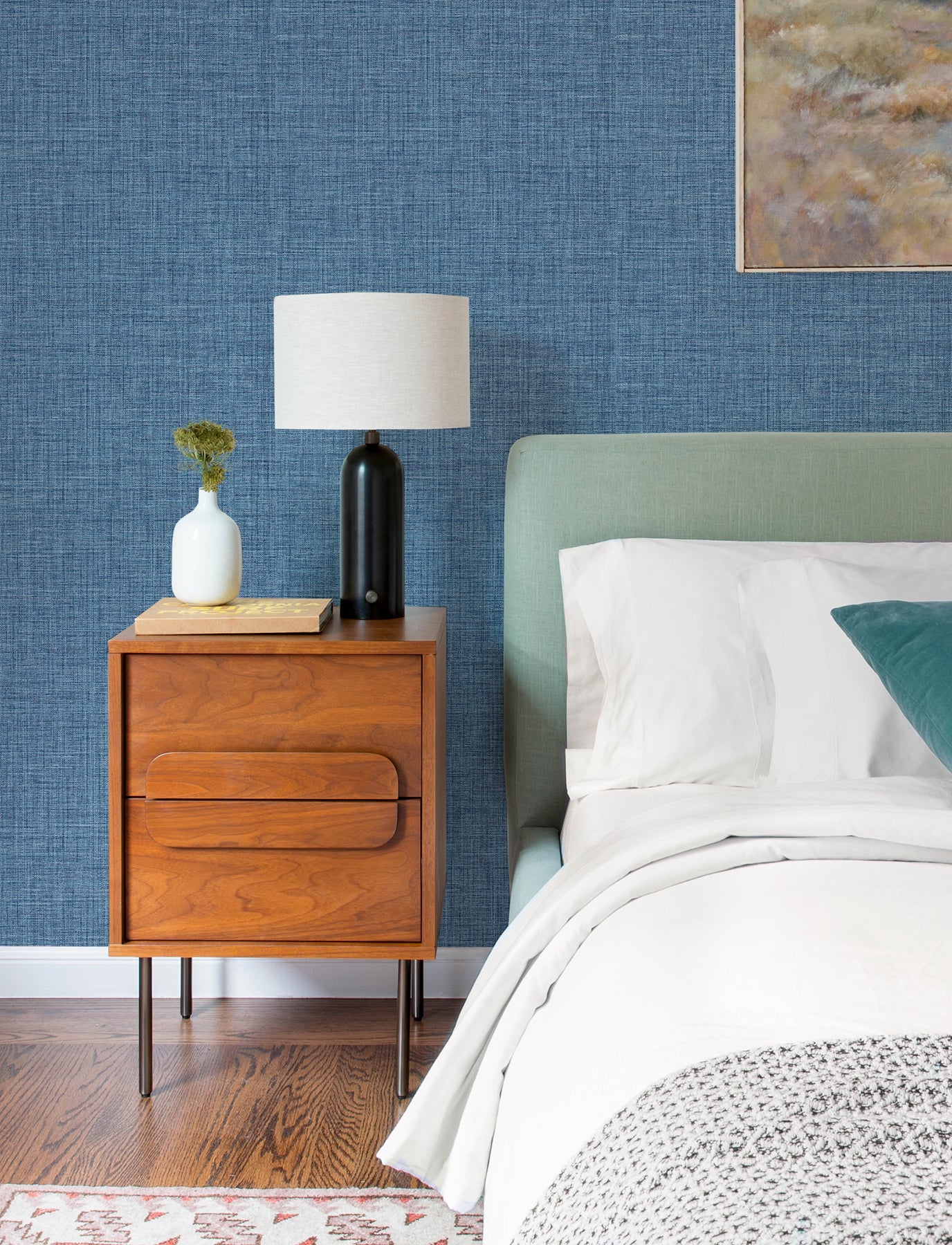 Lanister Blue Texture Wallpaper - York Wallcoverings - 4197-26232 - York Wallcoverings Wallpaper