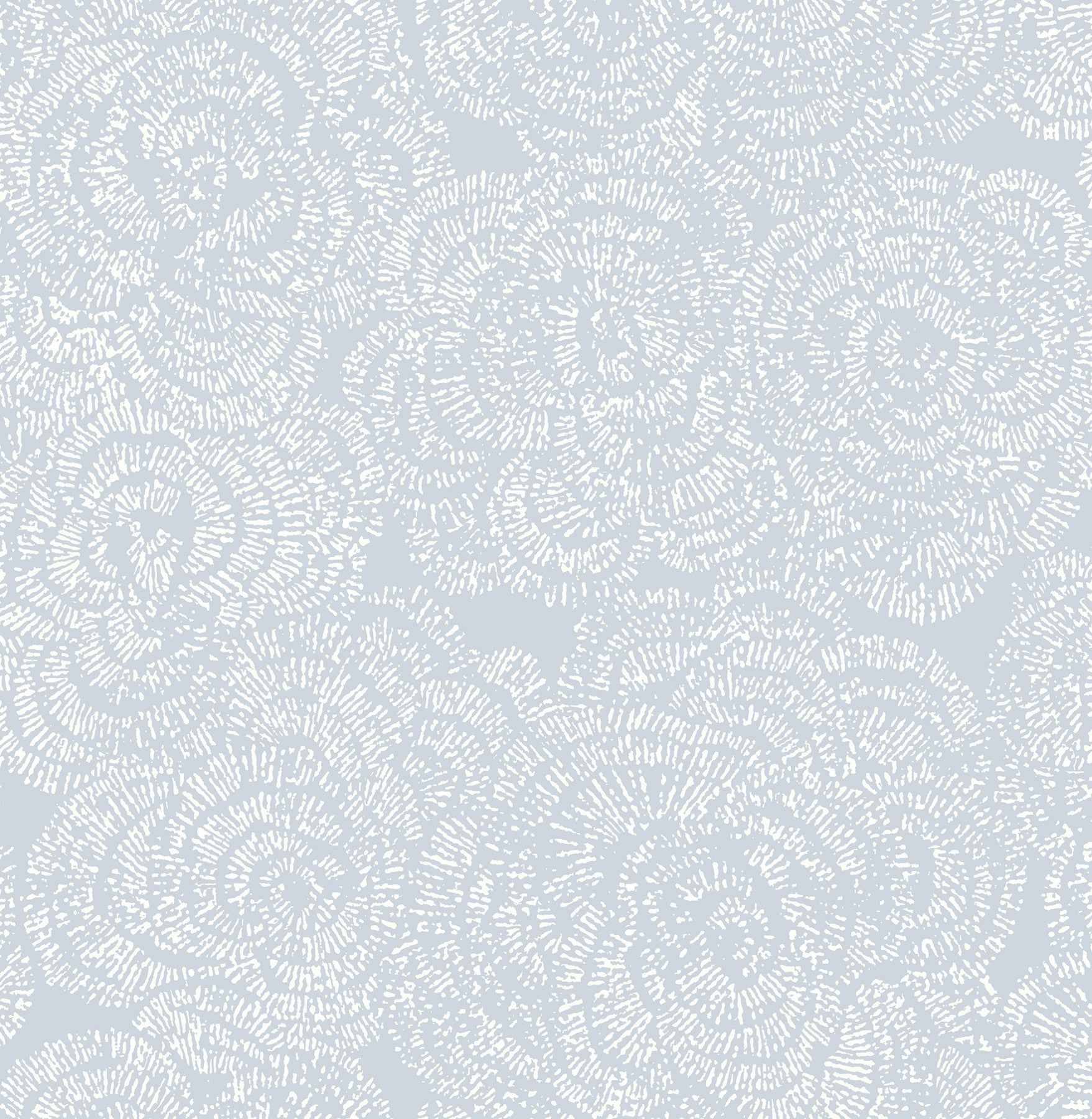 Ambroise Light Blue Abstract Floral Wallpaper - York Wallcoverings - 4197-27850