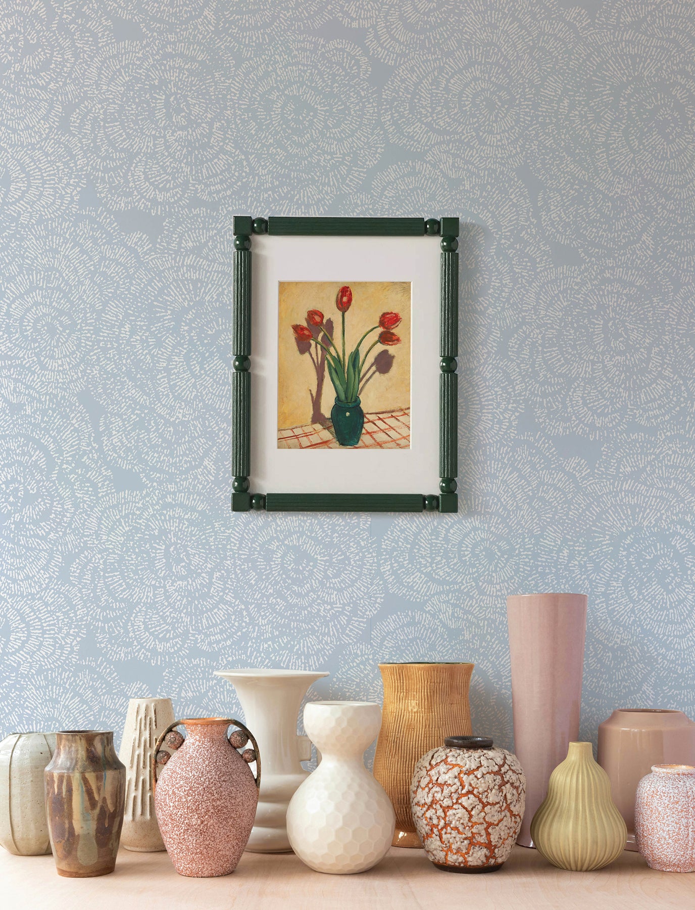 Ambroise Light Blue Abstract Floral Wallpaper - York Wallcoverings - 4197-27850 - York Wallcoverings Wallpaper