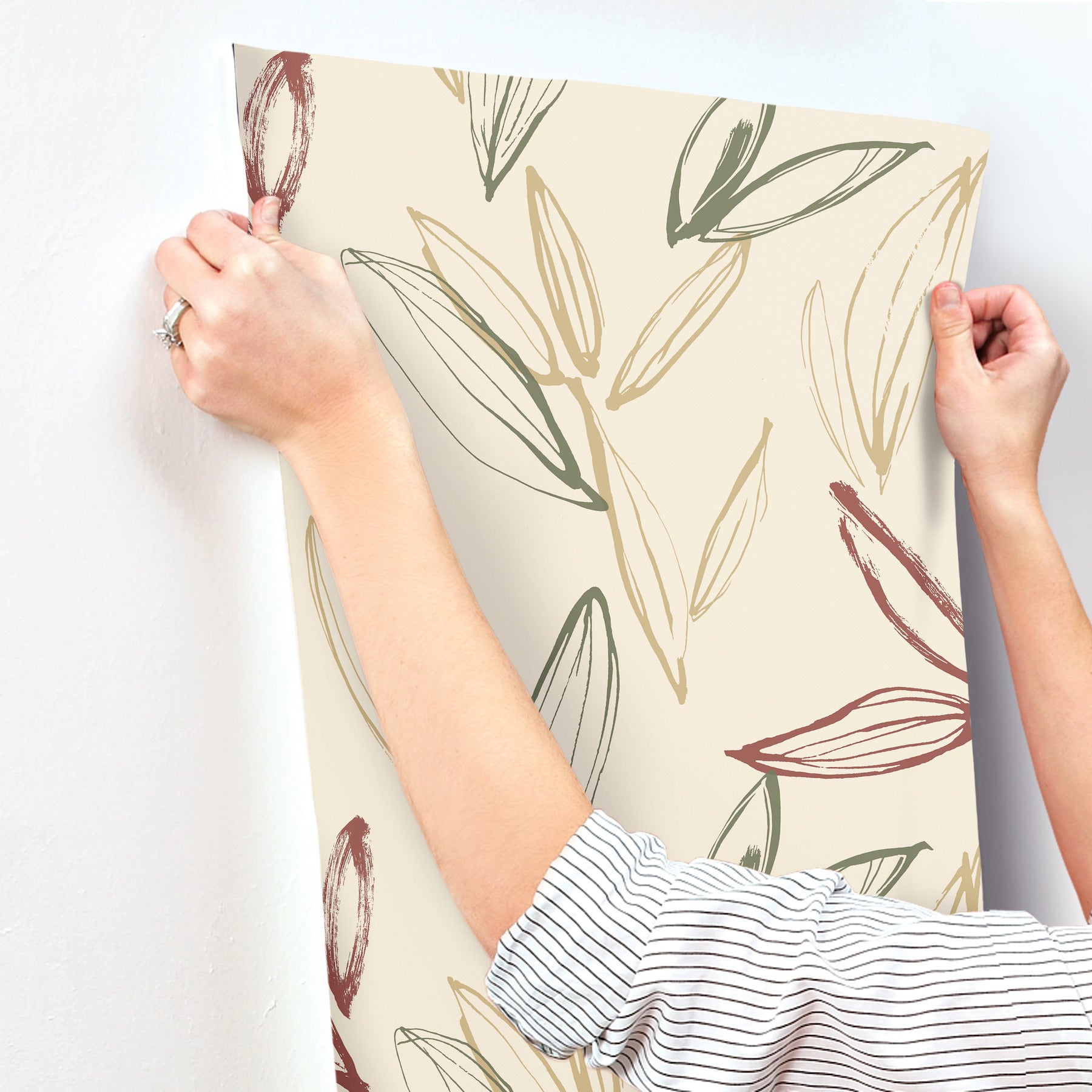 kenia-multicolor-leaf-toss-wallpaper-york-wallcoverings-4197-27858 - York Wallcoverings Wallpaper