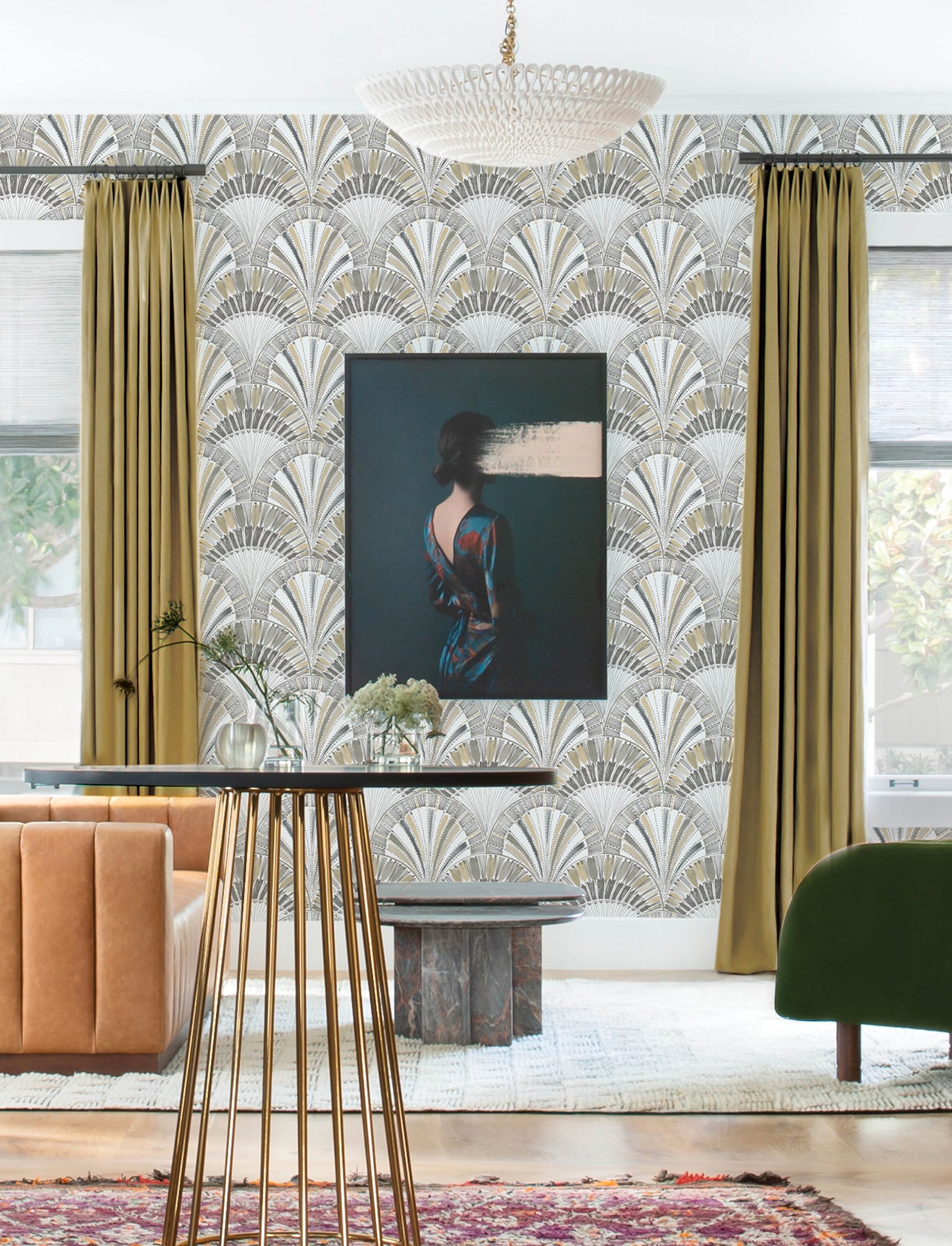 Myla Neutral Fanning Reeds Wallpaper - York Wallcoverings - 4197-27864 - York Wallcoverings Wallpaper