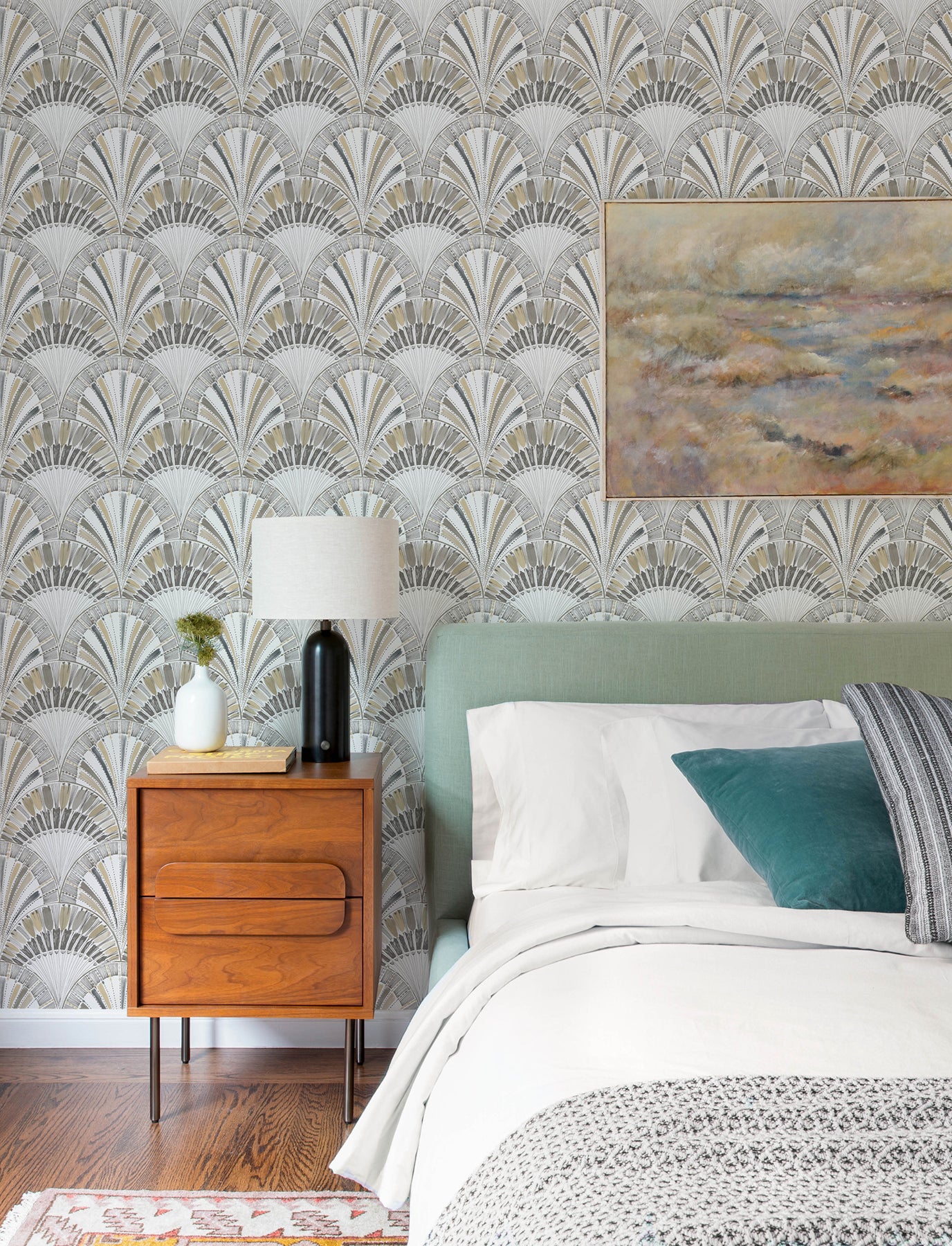 Myla Neutral Fanning Reeds Wallpaper - York Wallcoverings - 4197-27864 - York Wallcoverings Wallpaper