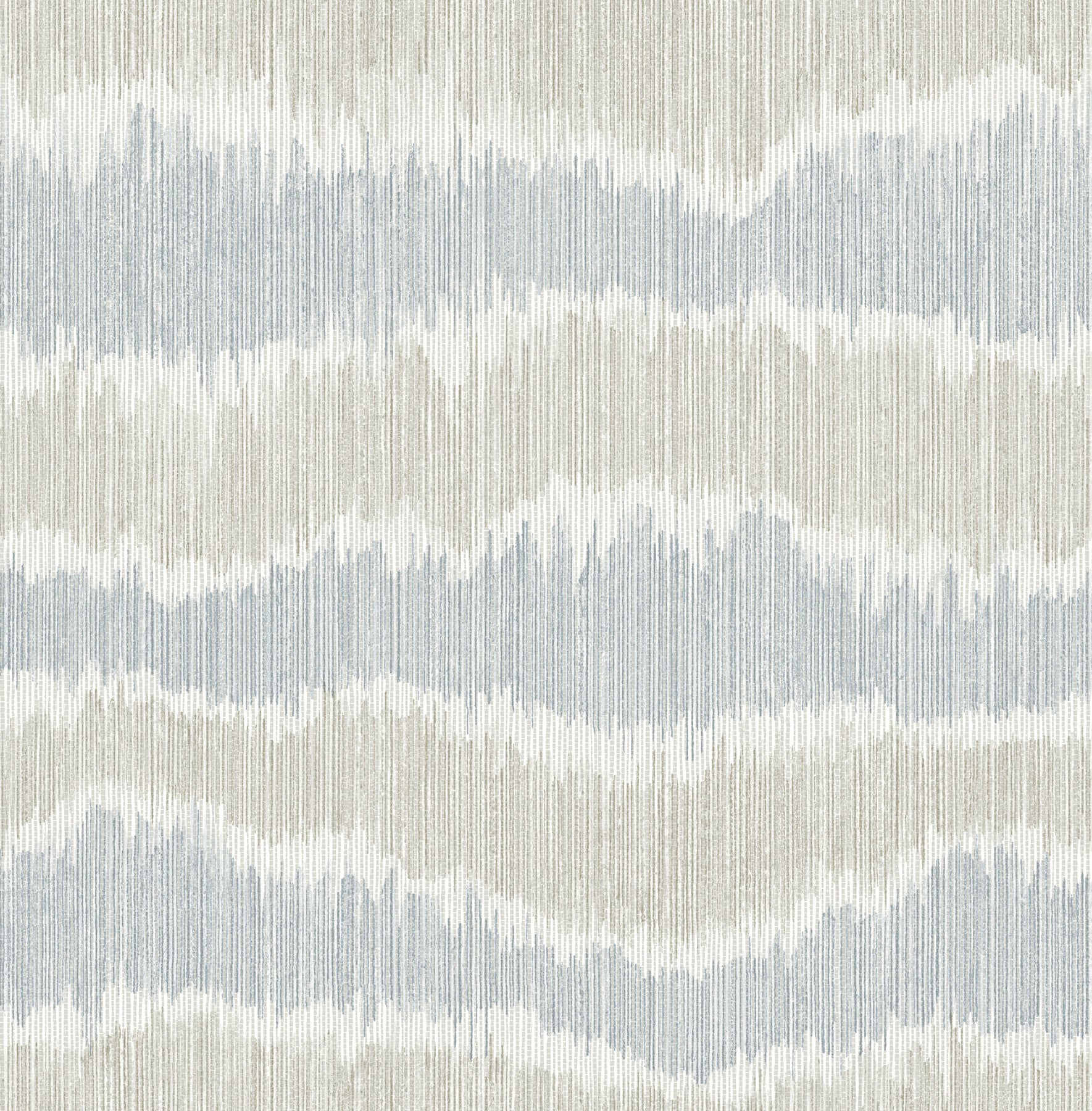 Wiggle Sky Blue Ikat Stripe Wallpaper - York Wallcoverings - 4197-27865 - York Wallcoverings Wallpaper