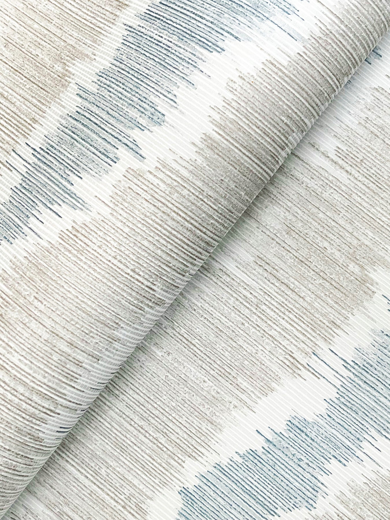 Wiggle Sky Blue Ikat Stripe Wallpaper - York Wallcoverings - 4197-27865 - York Wallcoverings Wallpaper