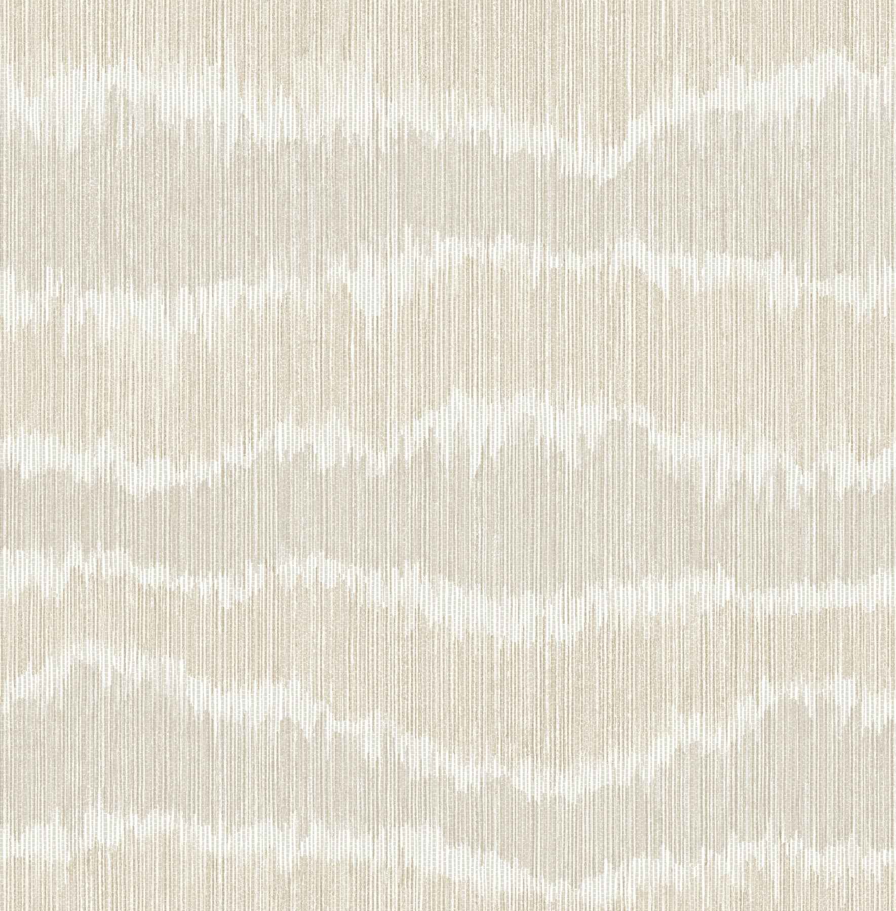 Wiggle Neutral Ikat Stripe Wallpaper - York Wallcoverings - 4197-27867