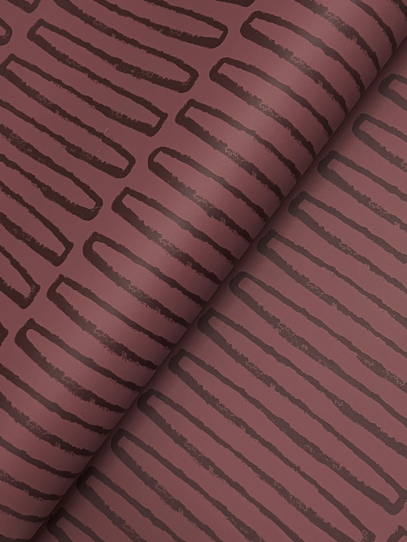 Lars Merlot Retro Wave Wallpaper - York Wallcoverings - 4197-27870 - York Wallcoverings Wallpaper
