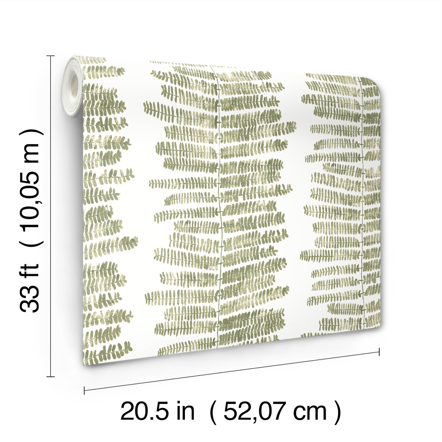 lumis-green-fern-stripe-wallpaper-york-wallcoverings-4197-27877 - York Wallcoverings Wallpaper