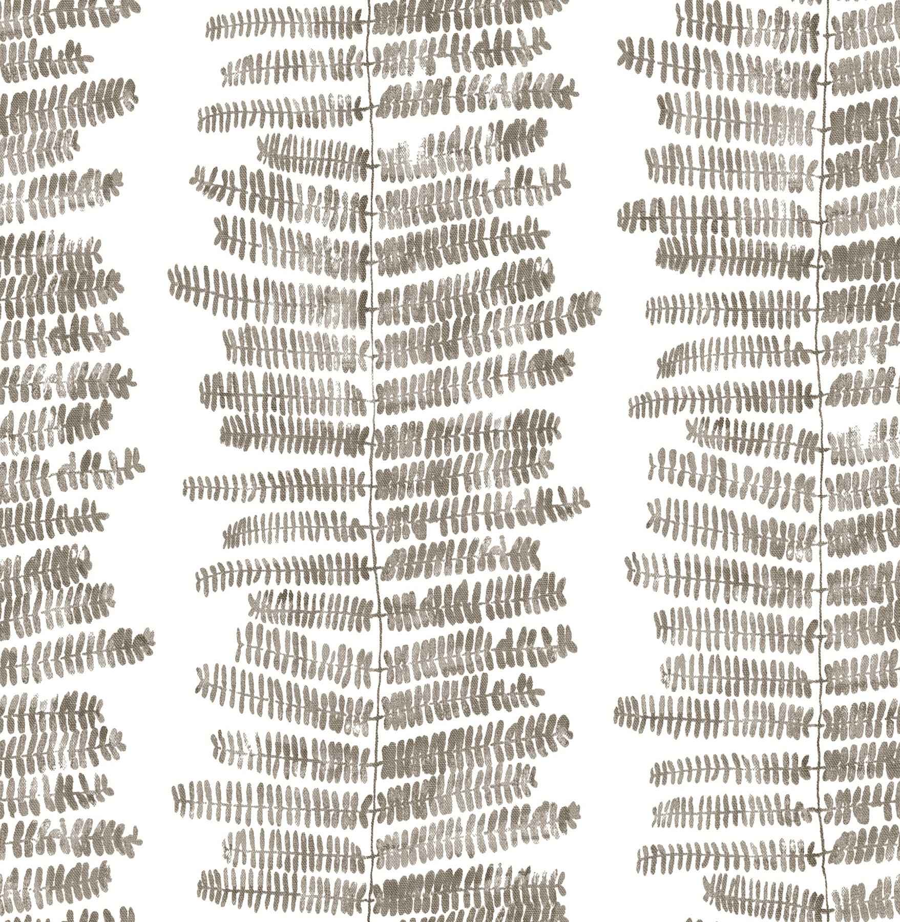 Lumis Grey Fern Stripe Wallpaper - York Wallcoverings - 4197-27879