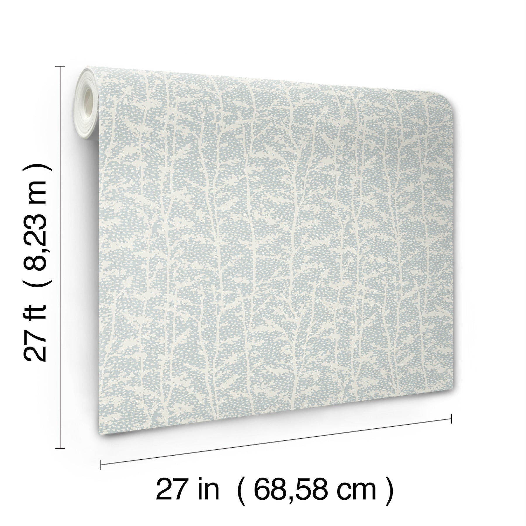 layton-light-blue-climbing-vines-wallpaper-york-wallcoverings-4197-83750 - York Wallcoverings Wallpaper