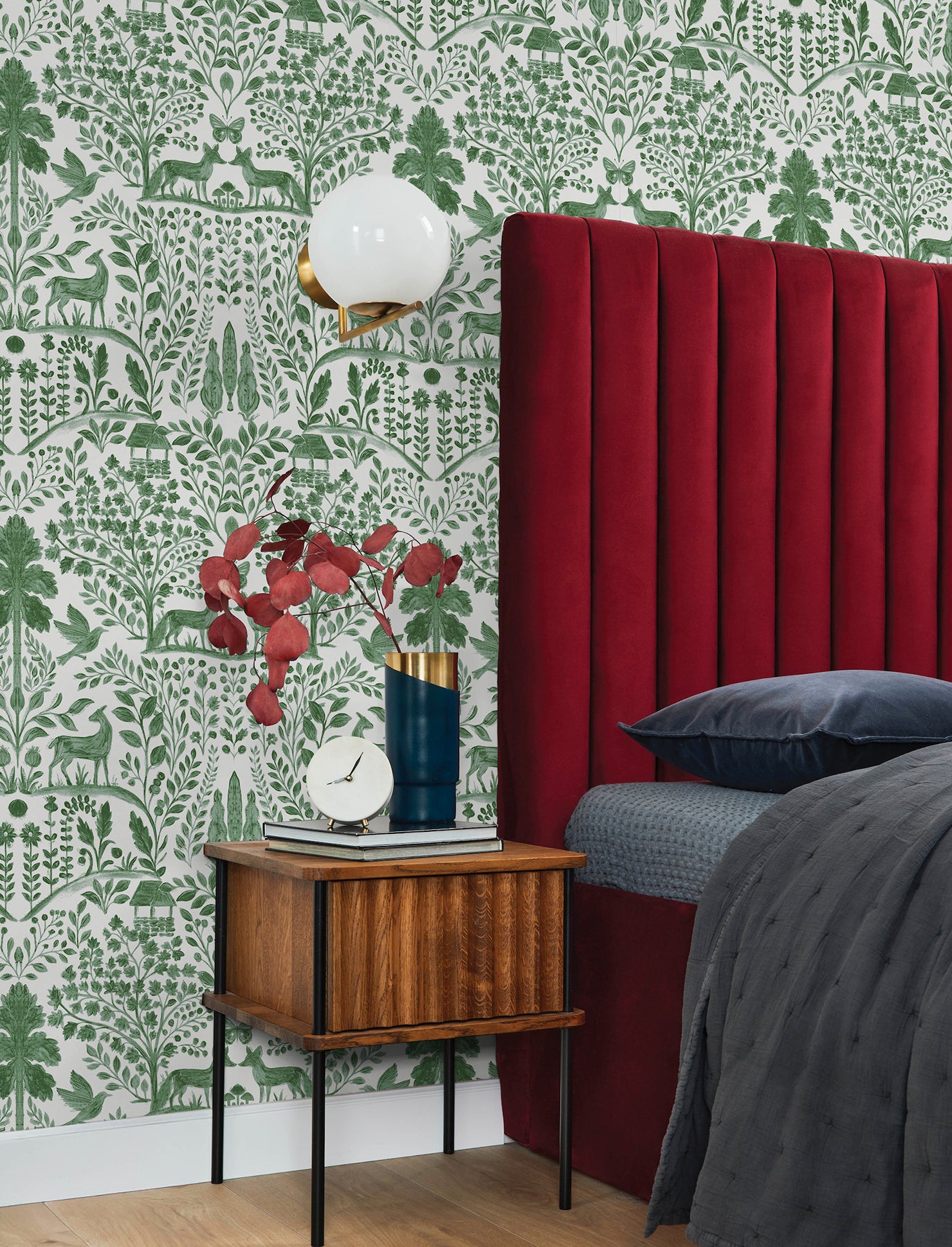 Anoki Green Scenic Woodlands Wallpaper - York Wallcoverings - 4197-83755 - York Wallcoverings Wallpaper