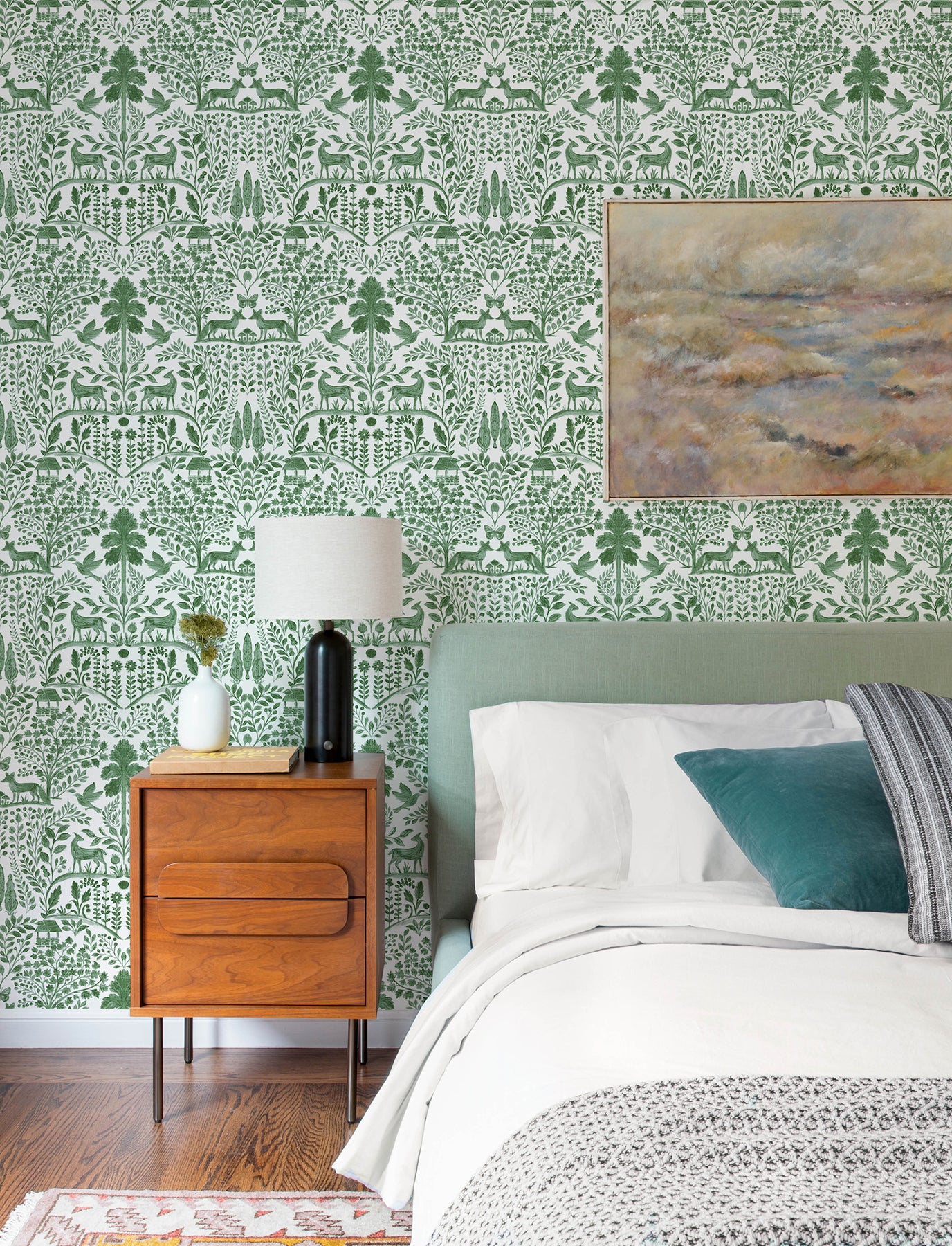 Anoki Green Scenic Woodlands Wallpaper - York Wallcoverings - 4197-83755 - York Wallcoverings Wallpaper