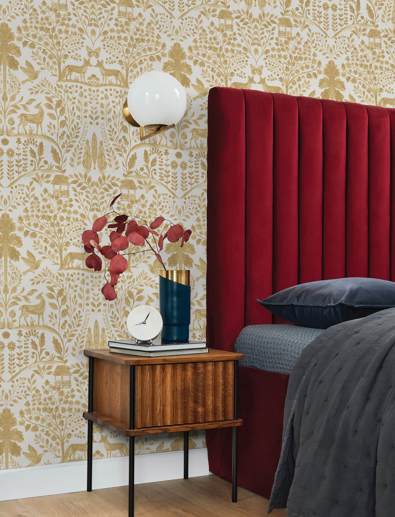 Anoki Yellow Scenic Woodlands Wallpaper - York Wallcoverings - 4197-83756 - York Wallcoverings Wallpaper