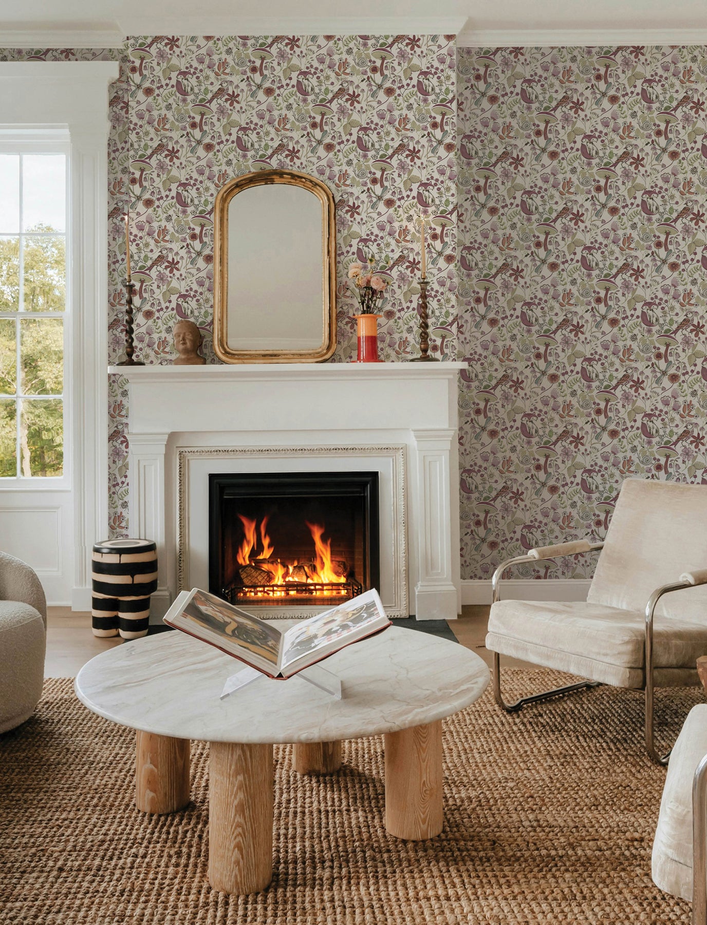 Wonder Plum Woodland Animals Wallpaper - York Wallcoverings - 4197-83761 - York Wallcoverings Wallpaper