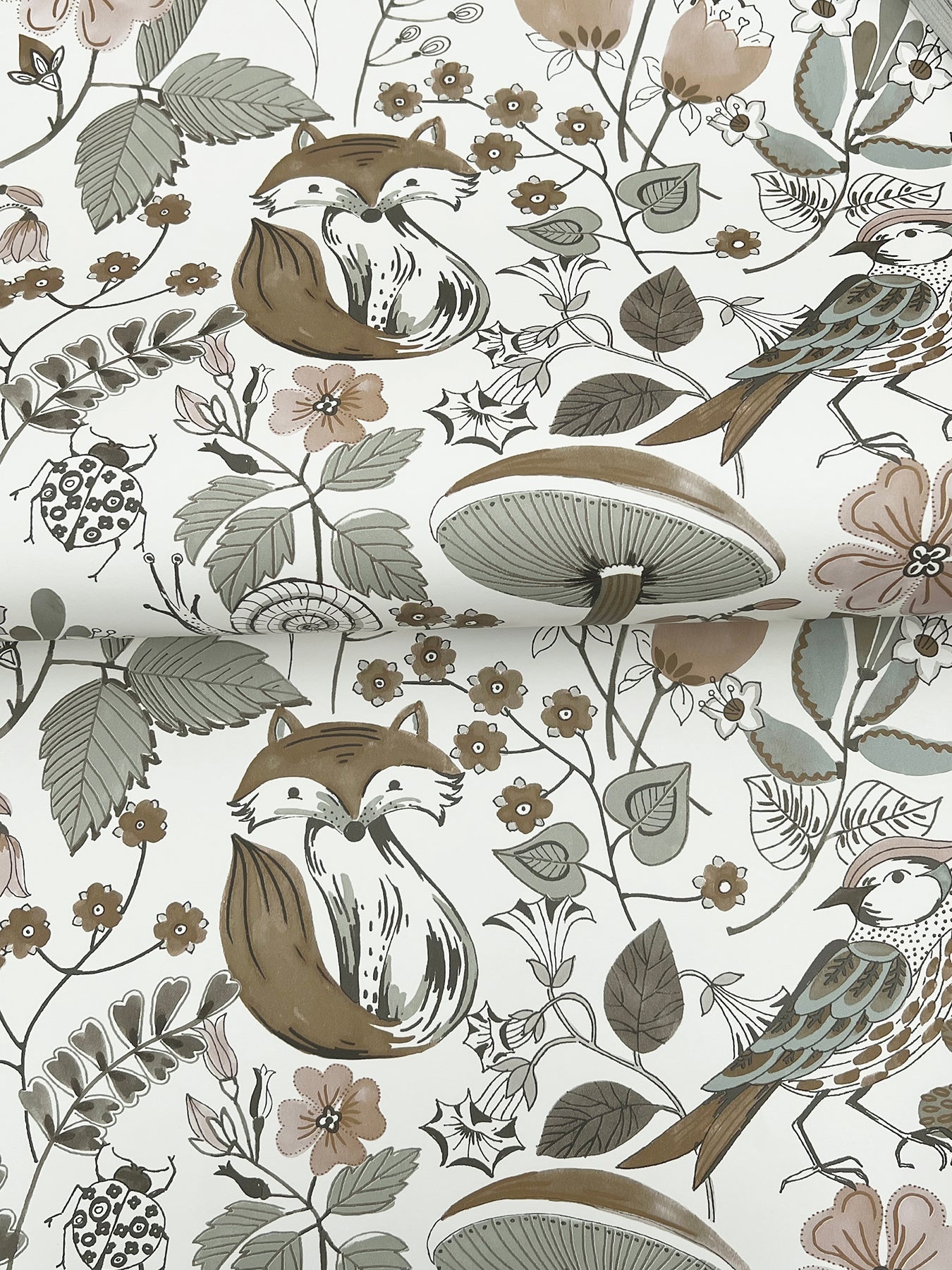 Wonder Chocolate Woodland Animals Wallpaper - York Wallcoverings - 4197-83762 - York Wallcoverings Wallpaper