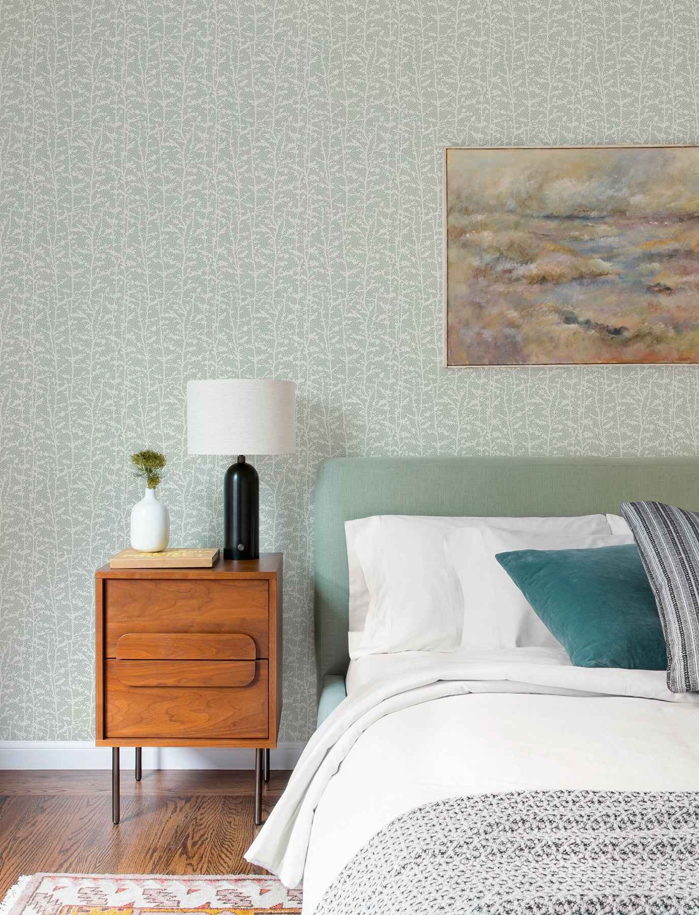 Layton Sage Climbing Vines Wallpaper - York Wallcoverings - 4197-84000 - York Wallcoverings Wallpaper