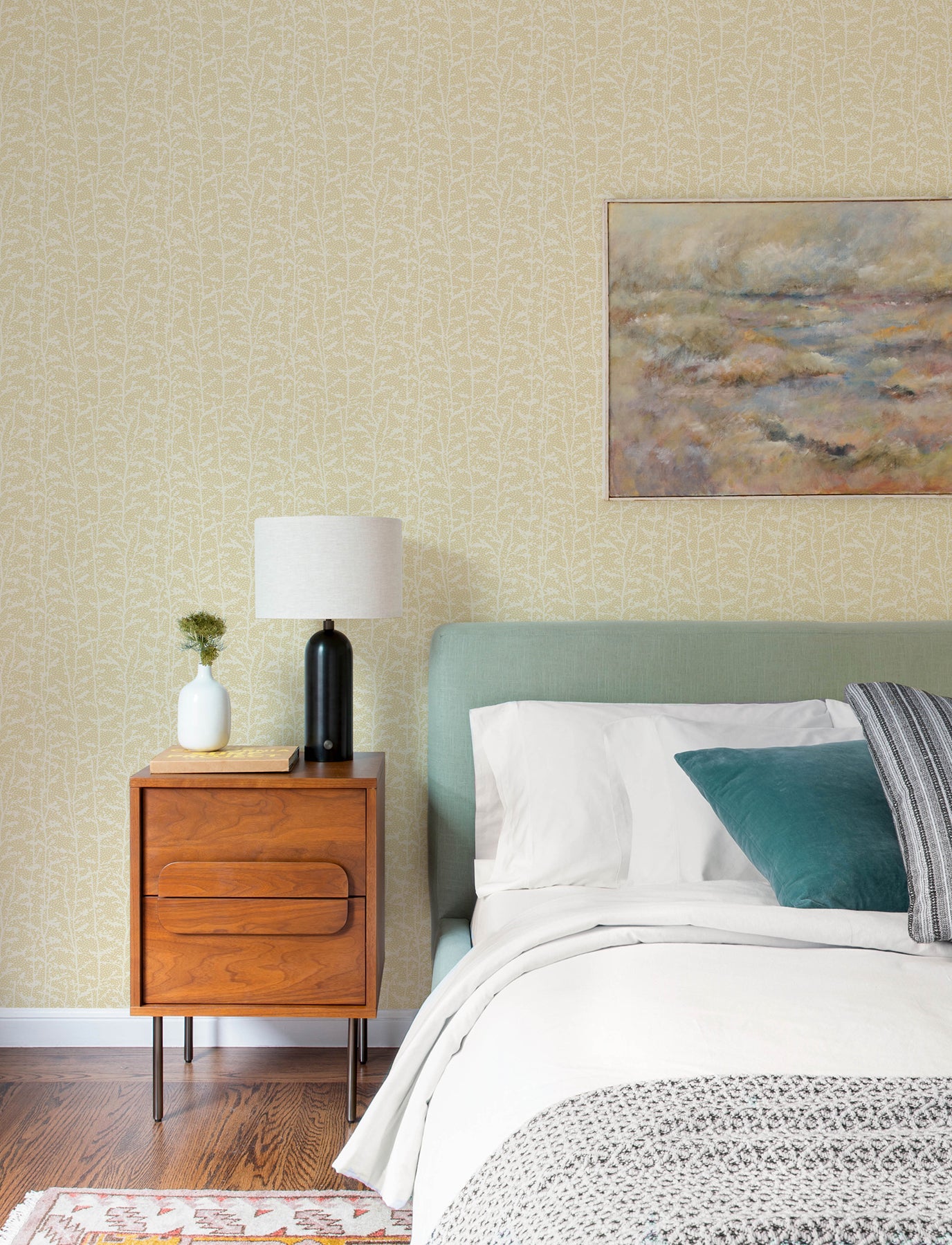 Layton Butter Climbing Vines Wallpaper - York Wallcoverings - 4197-84001 - York Wallcoverings Wallpaper