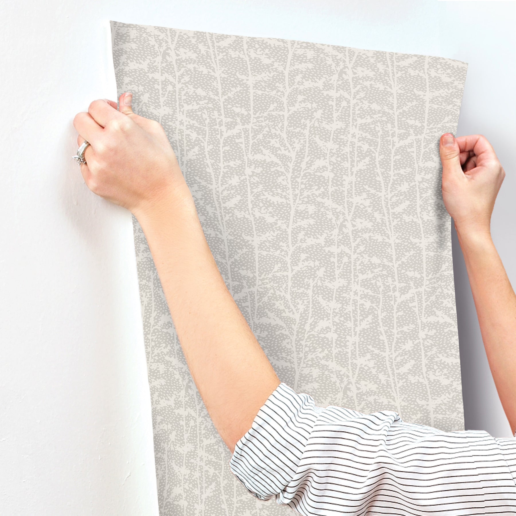 layton-taupe-climbing-vines-wallpaper-york-wallcoverings-4197-84002 - York Wallcoverings Wallpaper