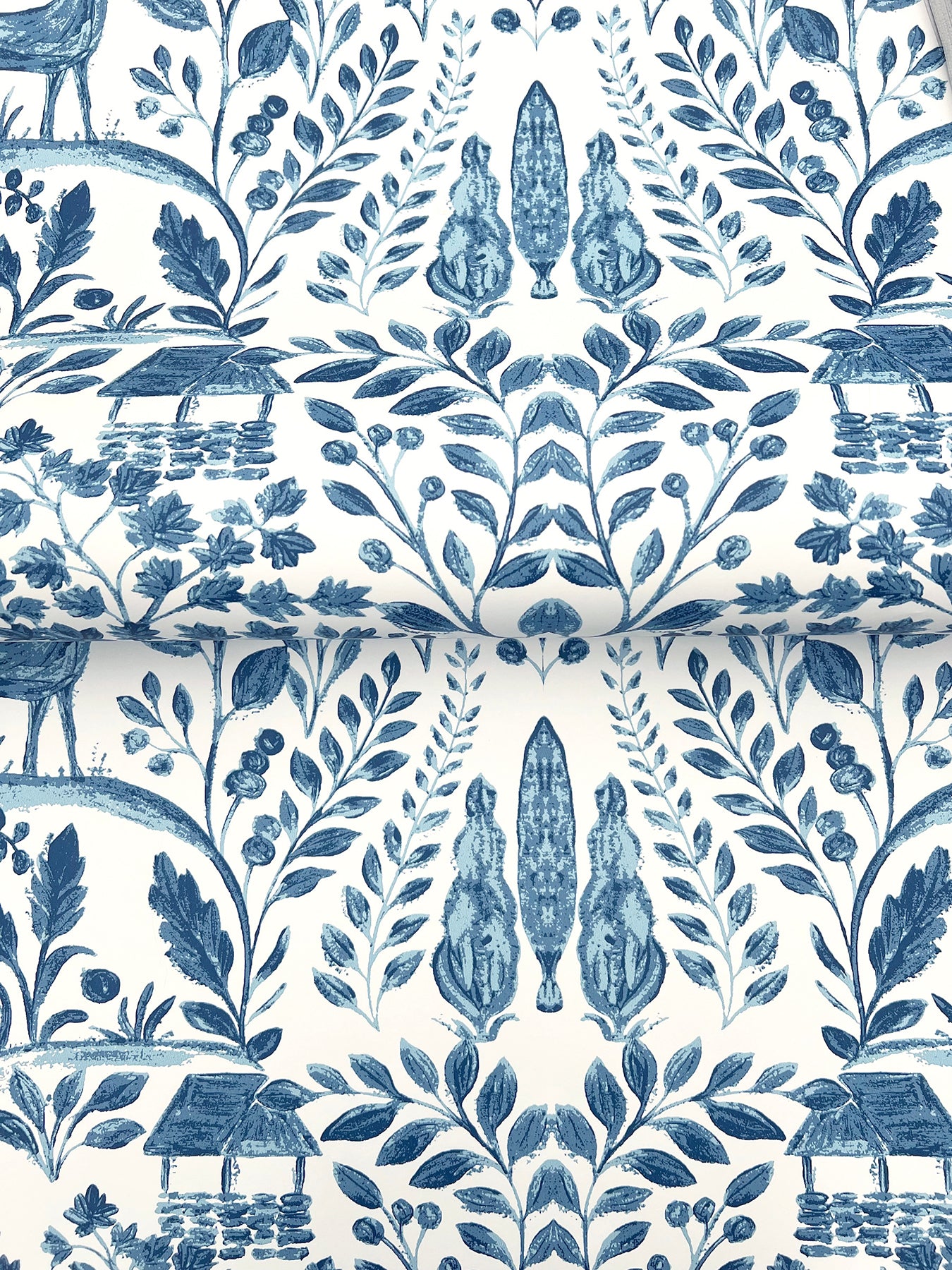 anoki-blue-scenic-woodlands-wallpaper-york-wallcoverings-4197-84003 - York Wallcoverings Wallpaper