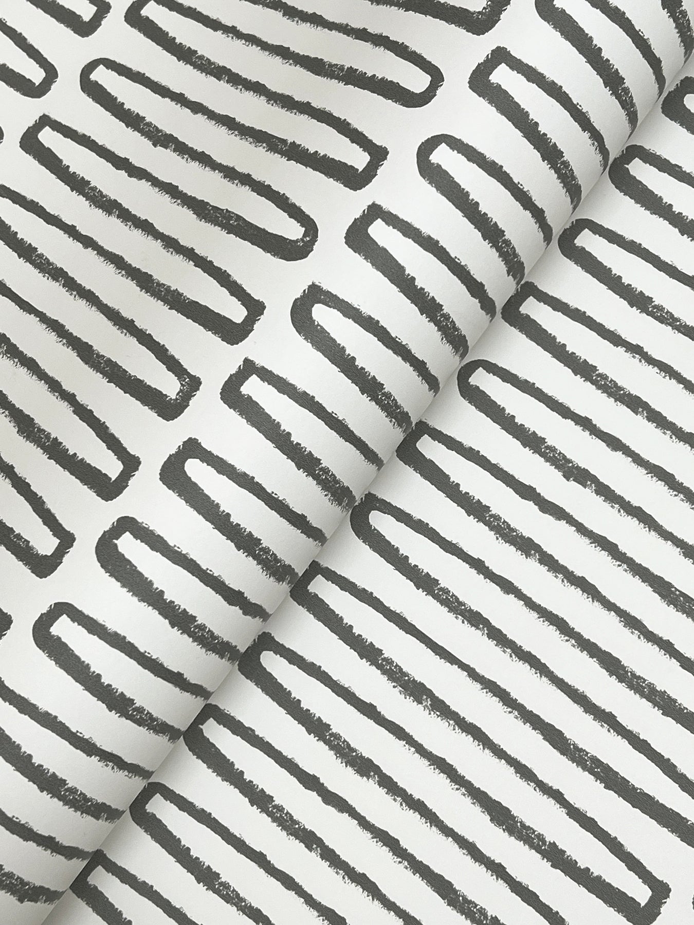 Lars Charcoal Retro Wave Wallpaper - York Wallcoverings - 4197-26501 - York Wallcoverings Wallpaper